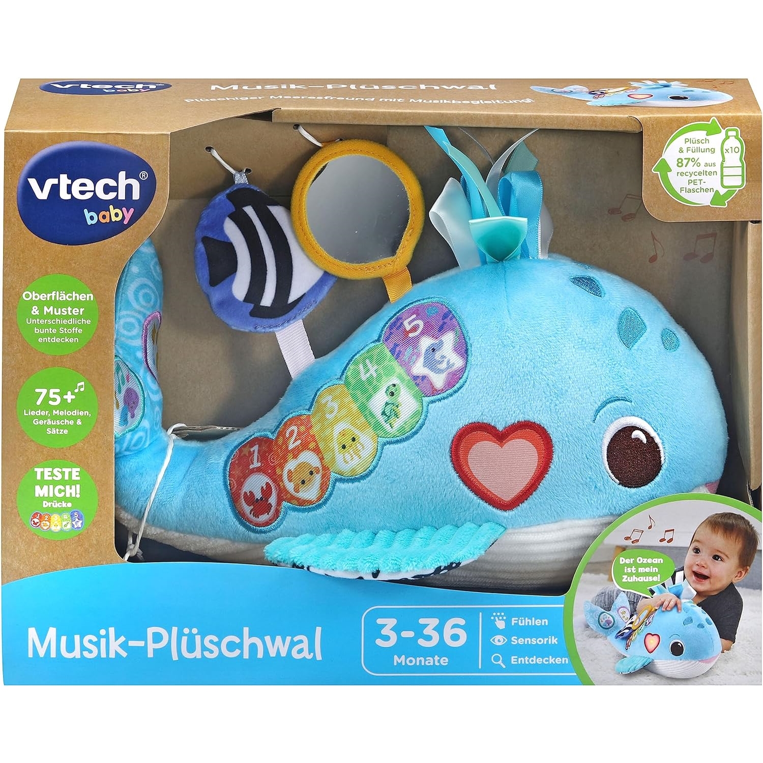 Vtech 80-562804 Musik-Plüschwal