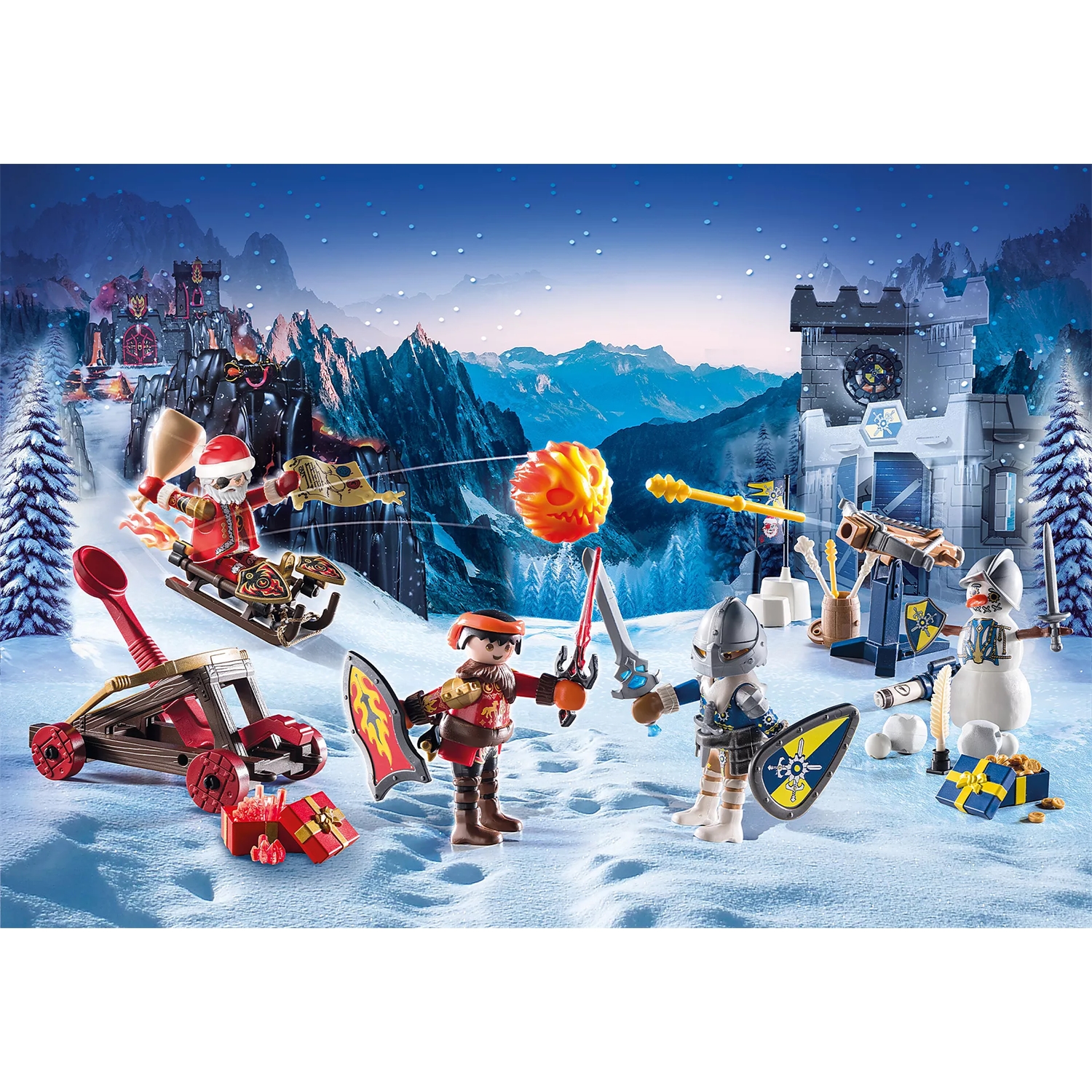 PLAYMOBIL 71346 Adventskalender Novelmore - Kampf im Schnee