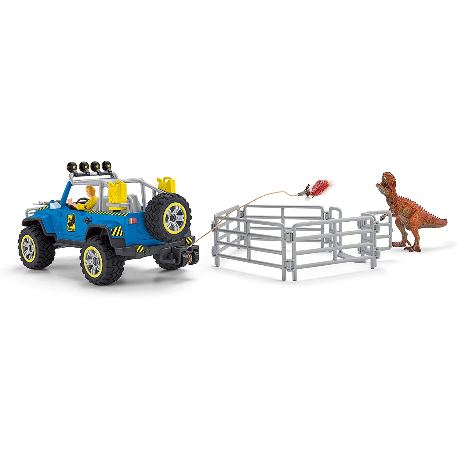Schleich 41464 Geländewagen mit Dino-Außenposten