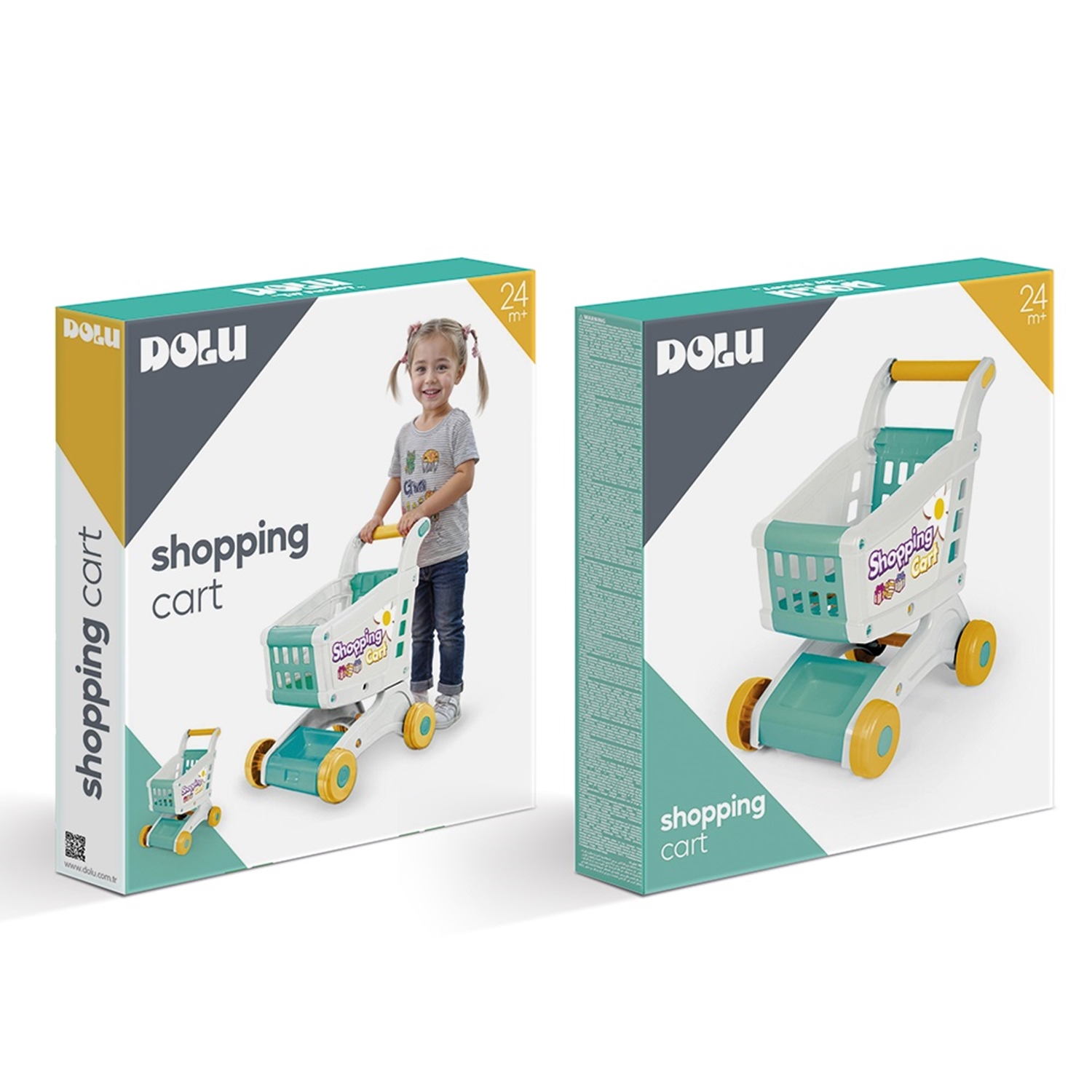 Dolu 2658 Einkaufswagen, white mint