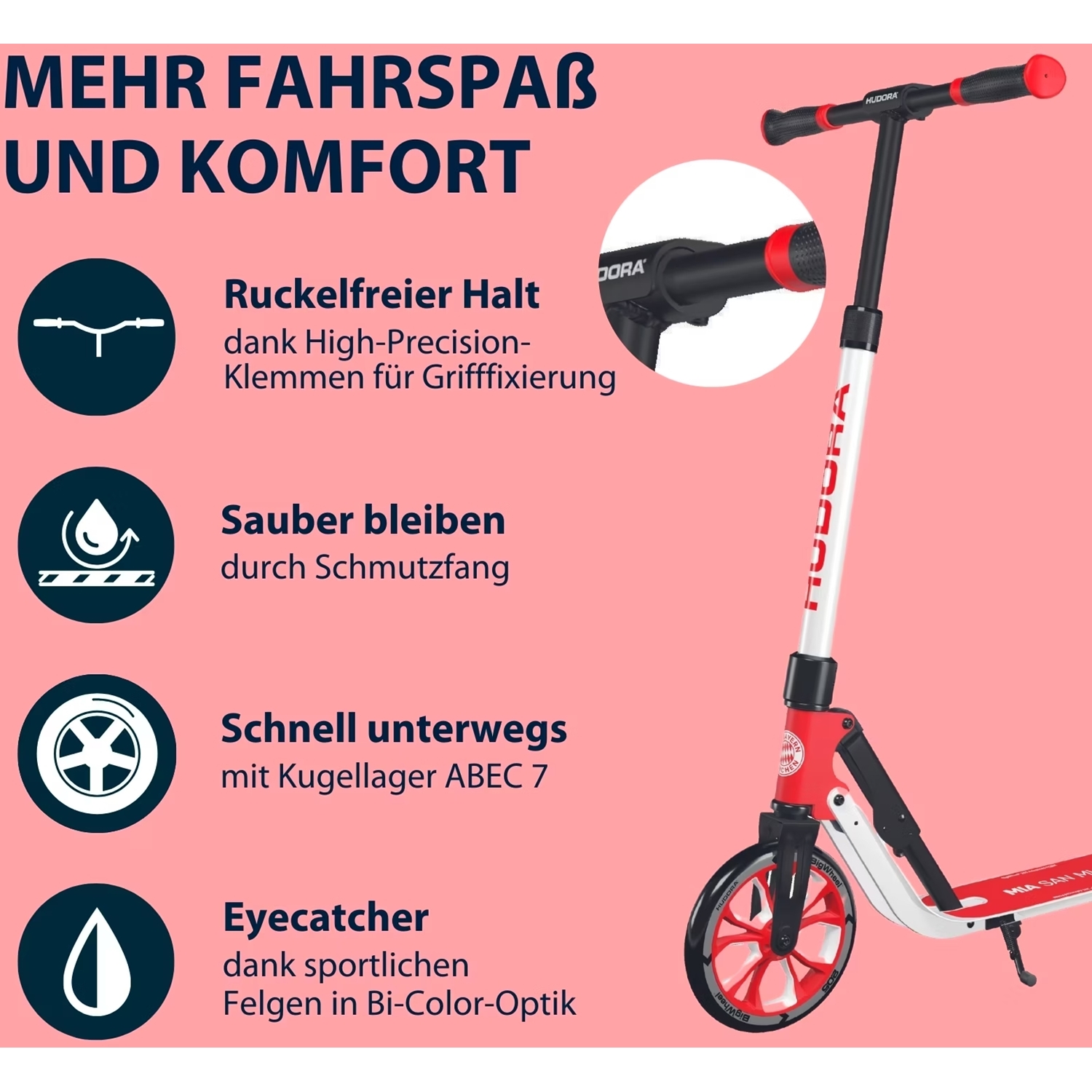 Hudora 14154 Big Wheel 205 Advanced, FC Bayern München