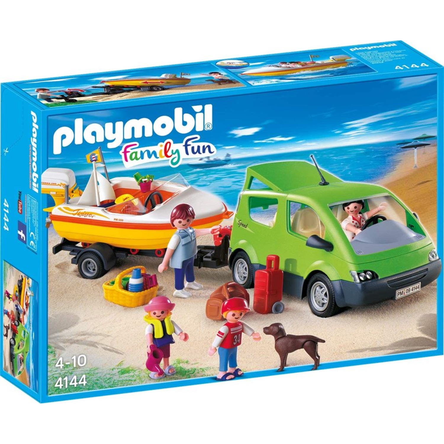 PLAYMOBIL 4144 Familyvan mit Bootsanhänger