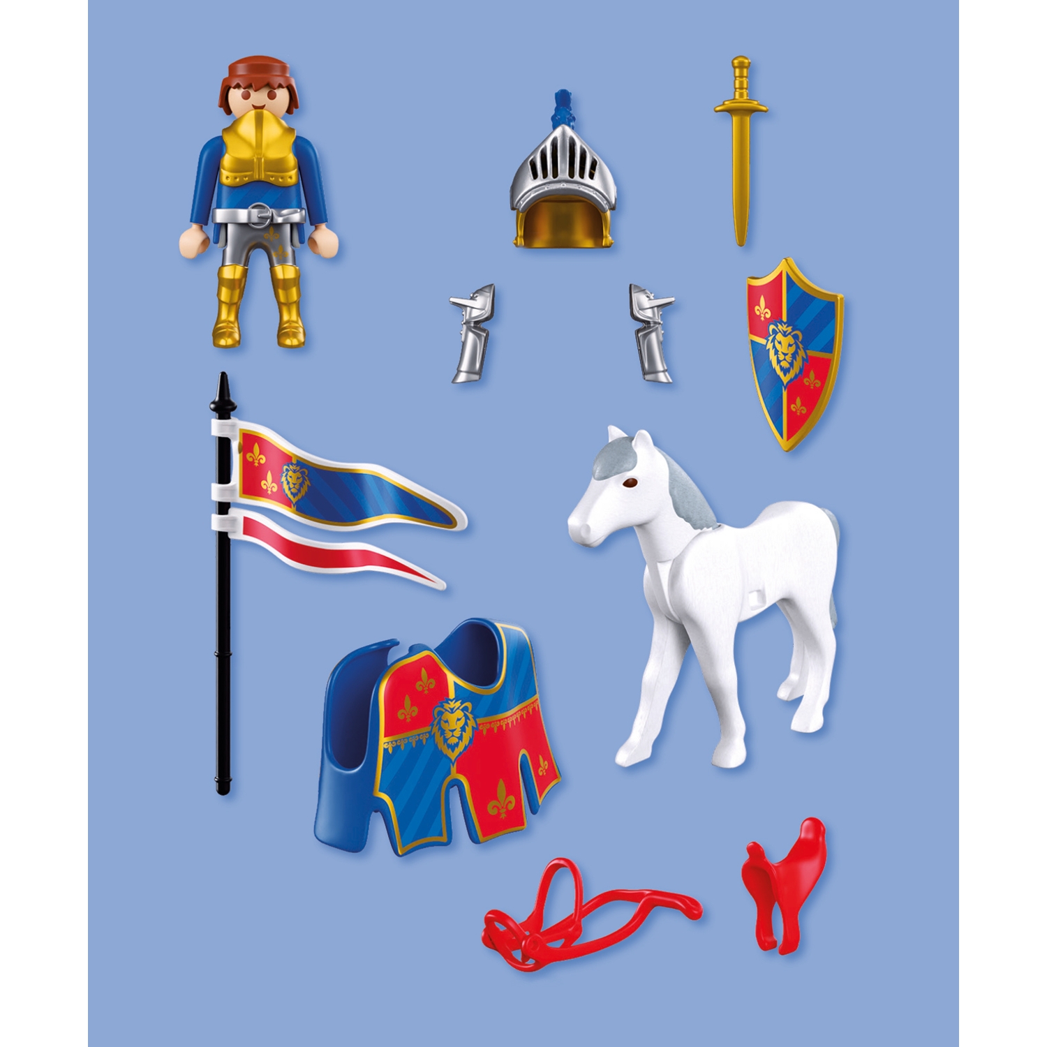PLAYMOBIL 72119 Knights Anführer Löwenritter
