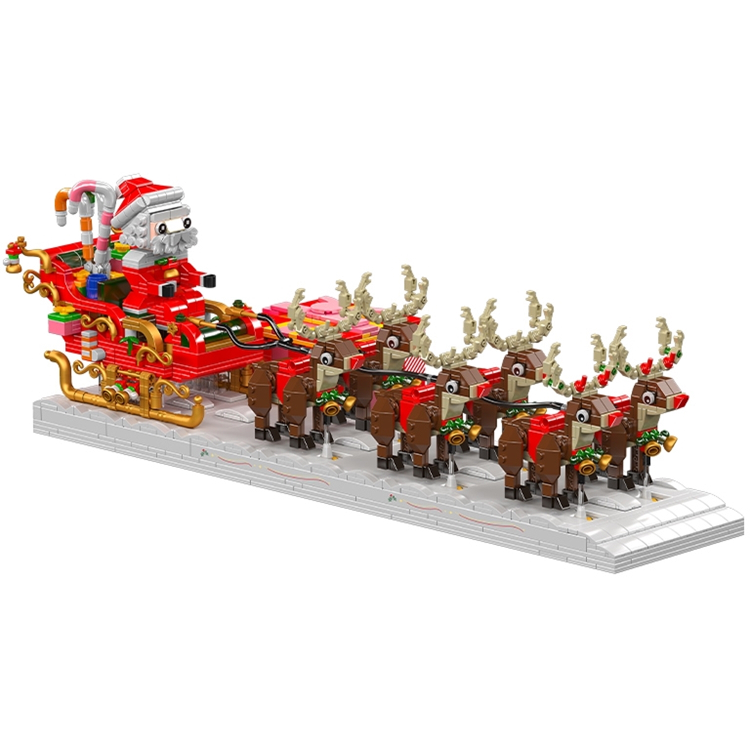 Mould King 10154 Santa Claus mit Rentierschlitten