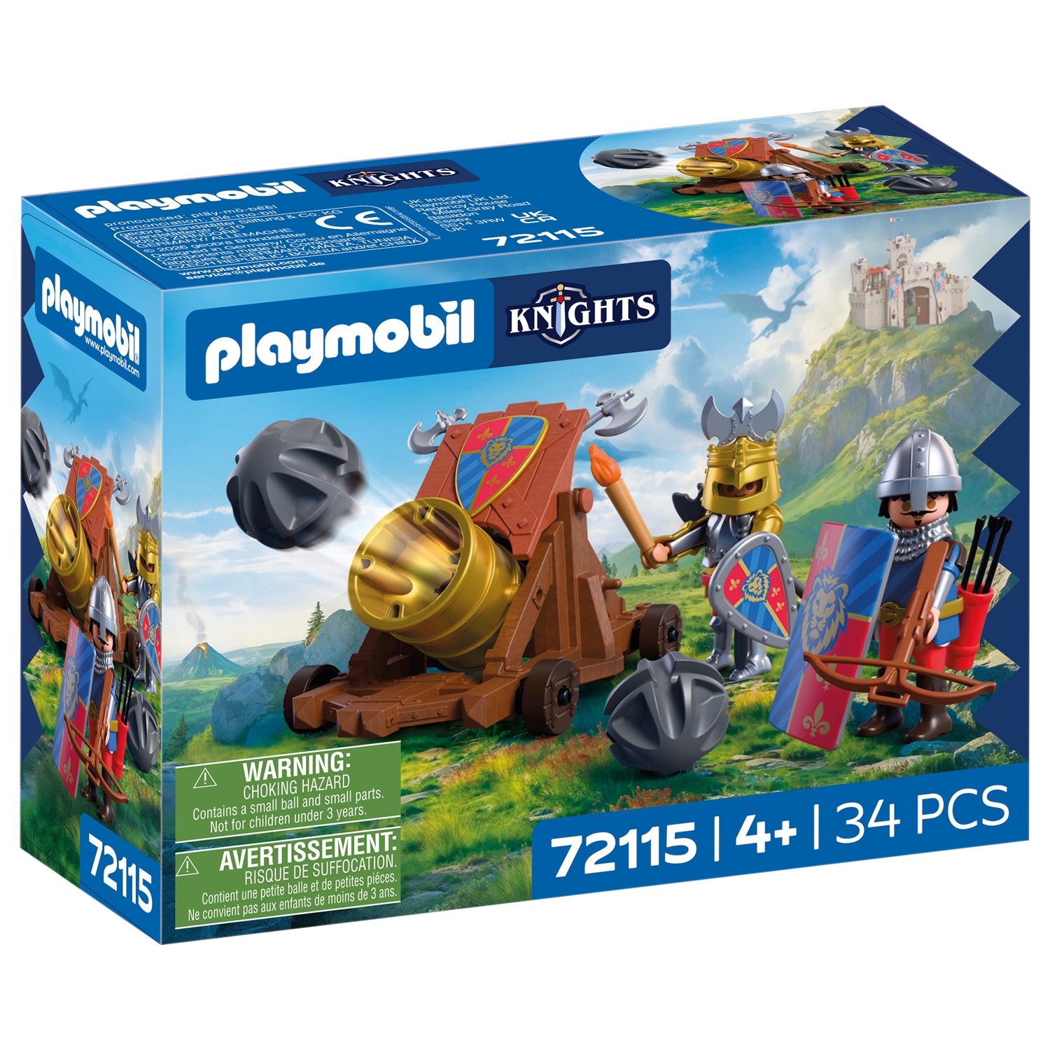 PLAYMOBIL 72115 Knights Schusswaffe Löwenritter