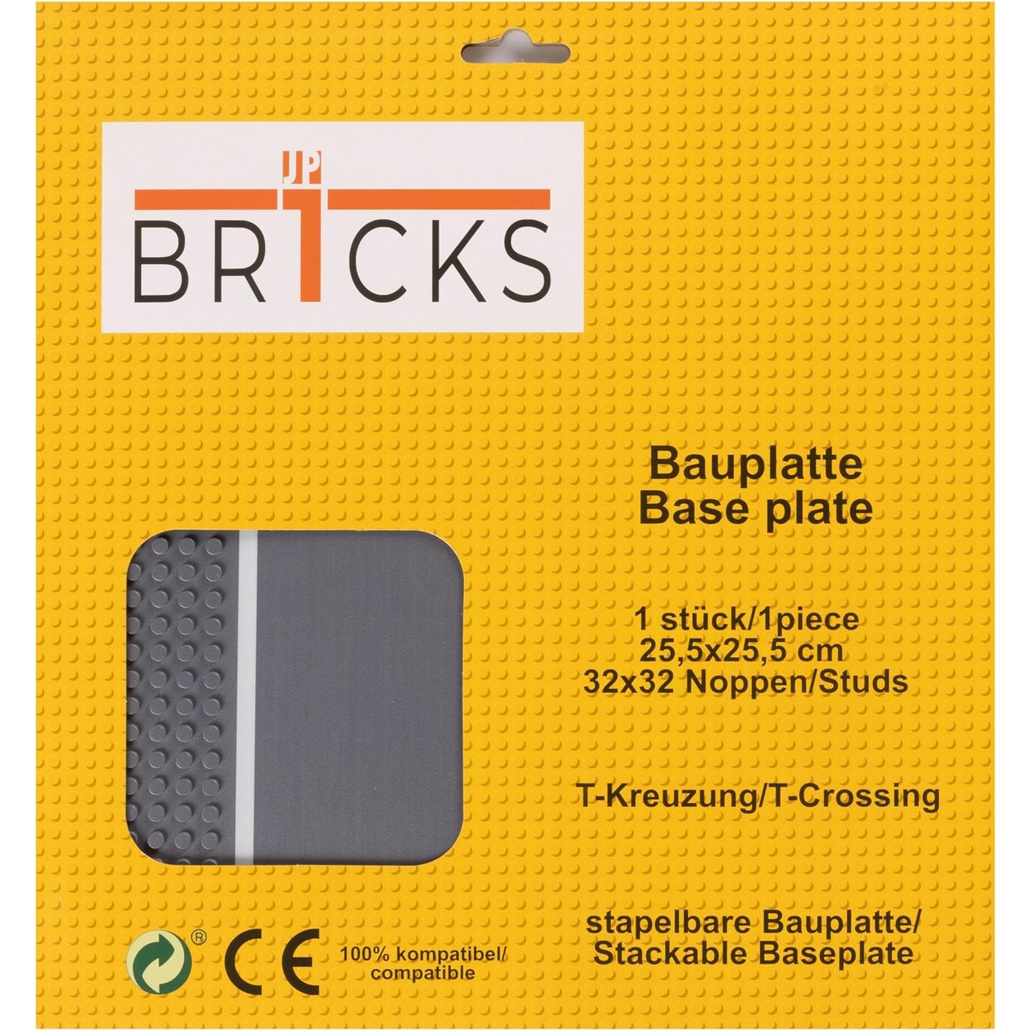 BR1CKS B-00021 Straßenplatte 32 x 32 T-Kreuzung