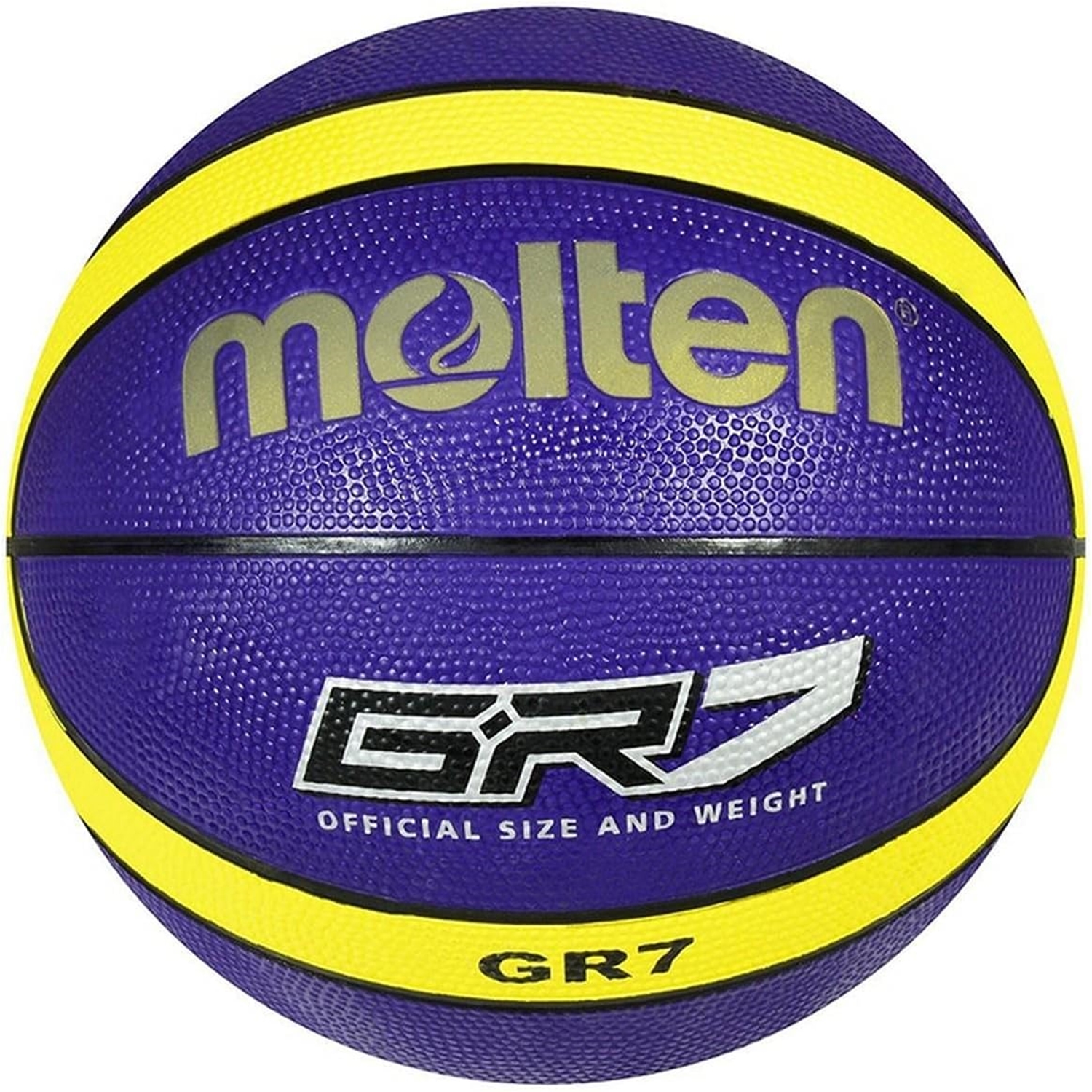 Molten BGR7-VY Trainingsball, Gummi, 12 Felder, griffig