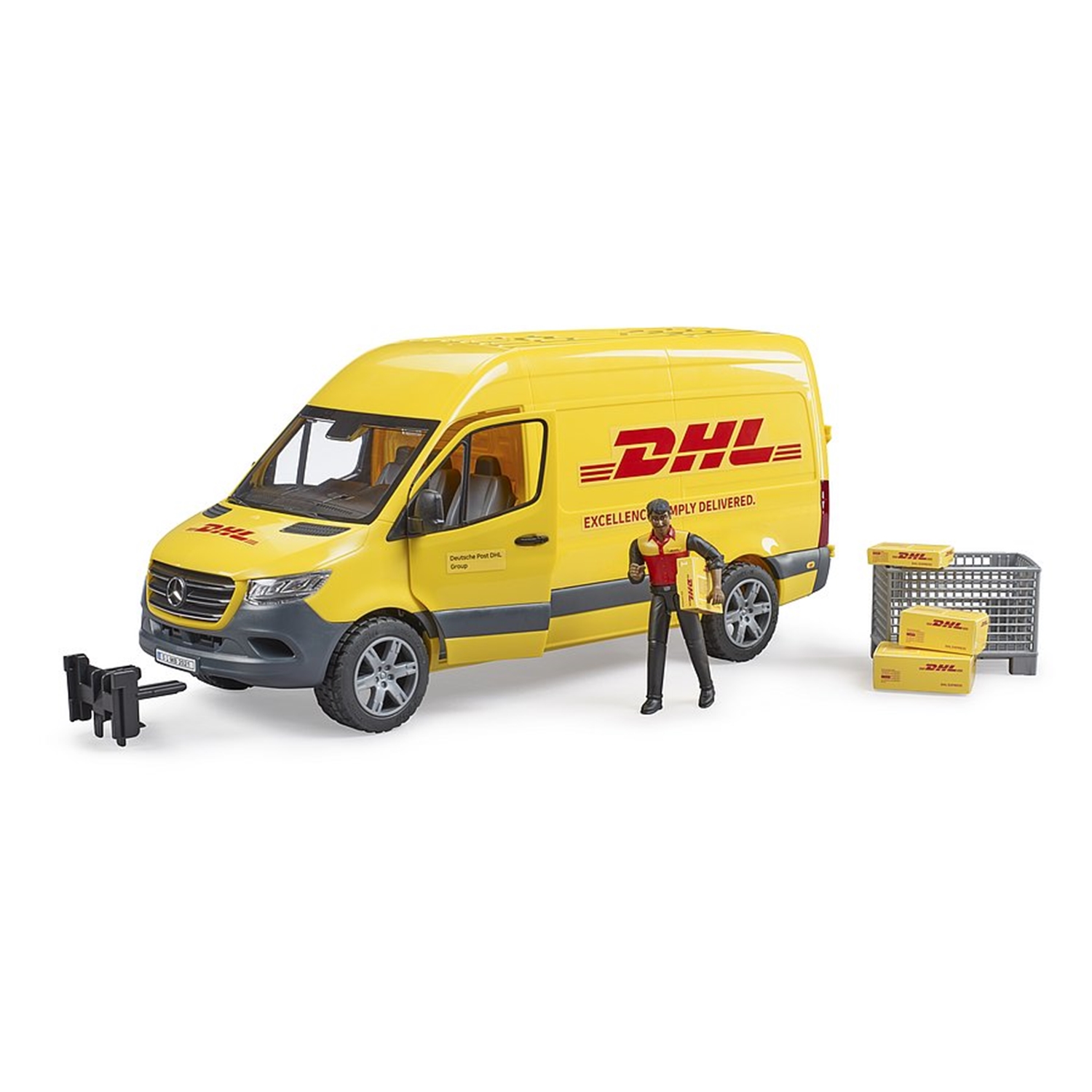 Bruder 02671 MB Sprinter DHL mit Fahrer Bruder 02671 MB Sprinter DHL mit Fahrer