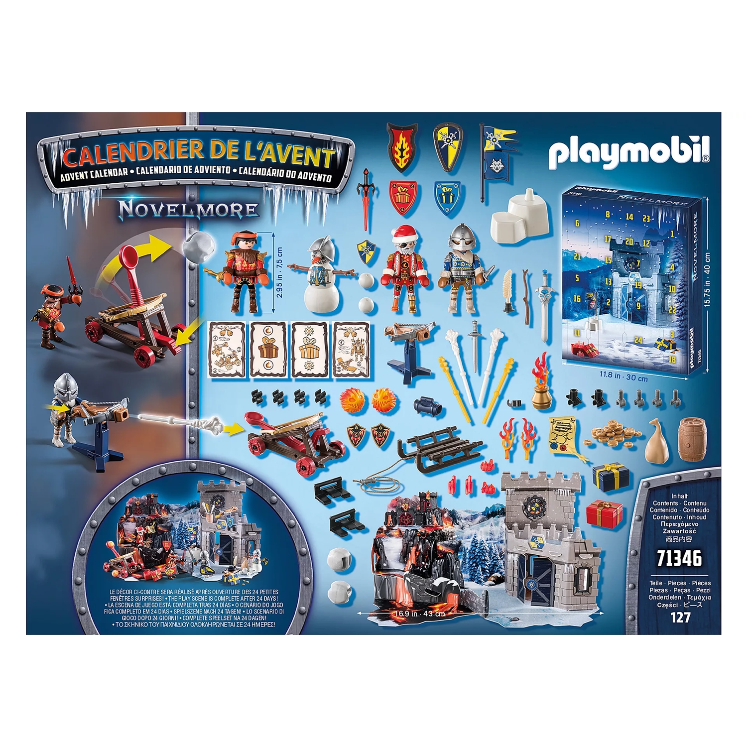 PLAYMOBIL 71346 Adventskalender Novelmore - Kampf im Schnee