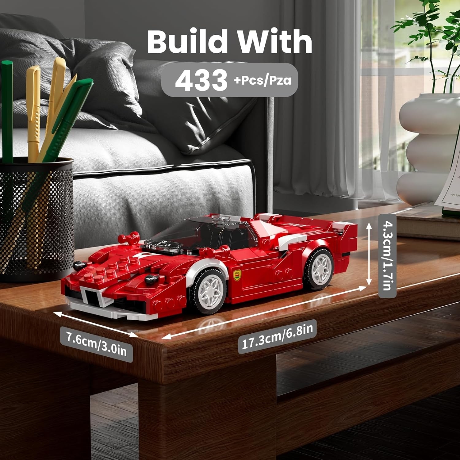 Mould King 27080 Sportwagen FXX + Showcase
