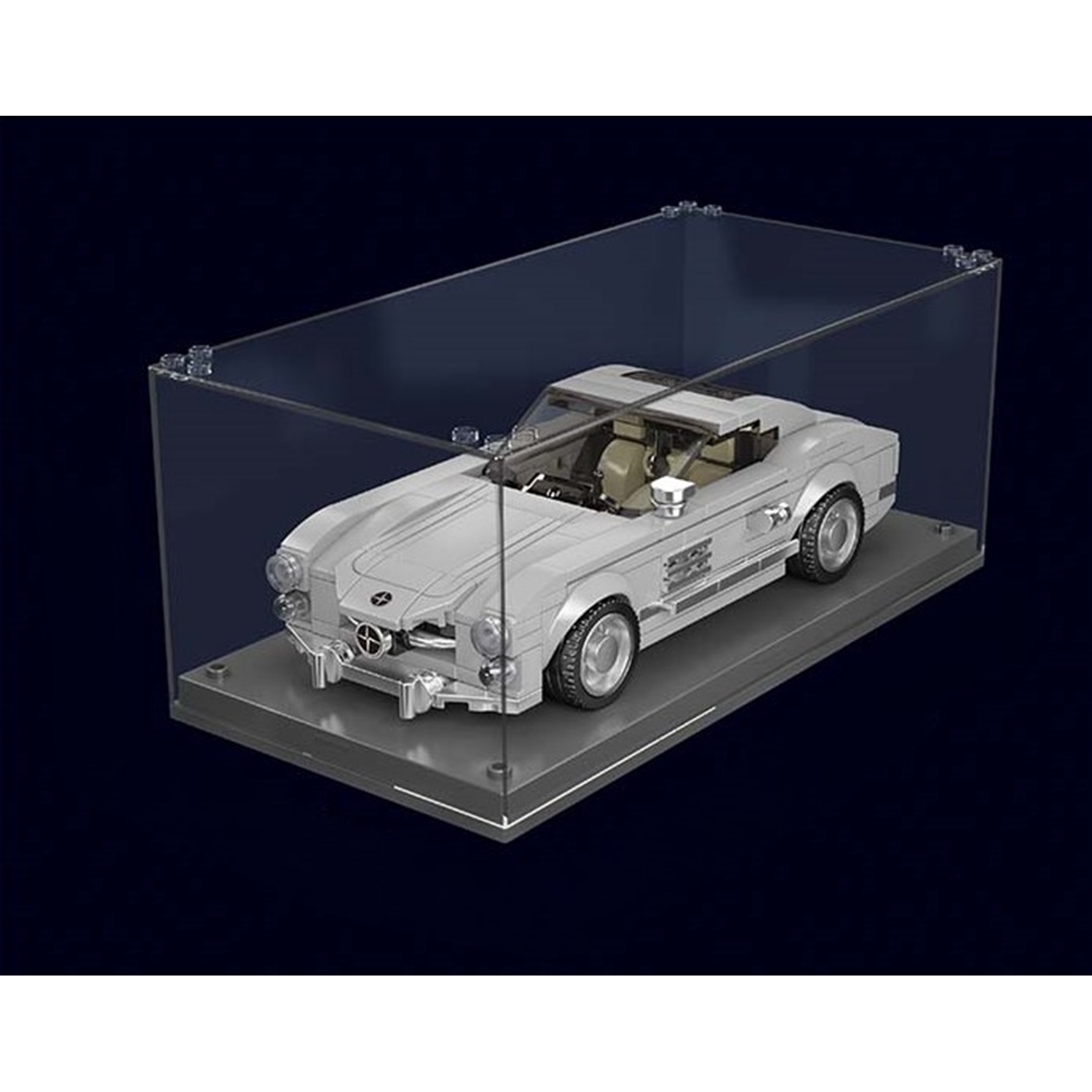 Mould King 27037 Sportwagen 300SL + Showcase