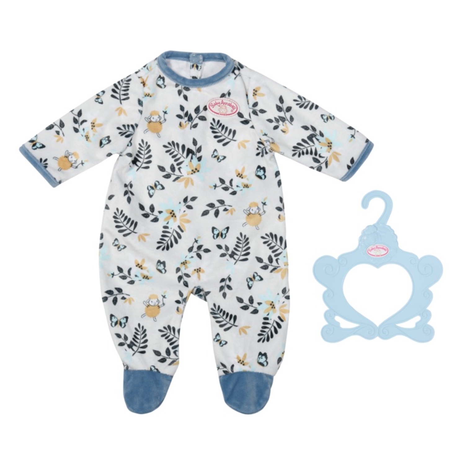 Zapf Creation 706824 Baby Annabell Strampler blau Blätter 43cm