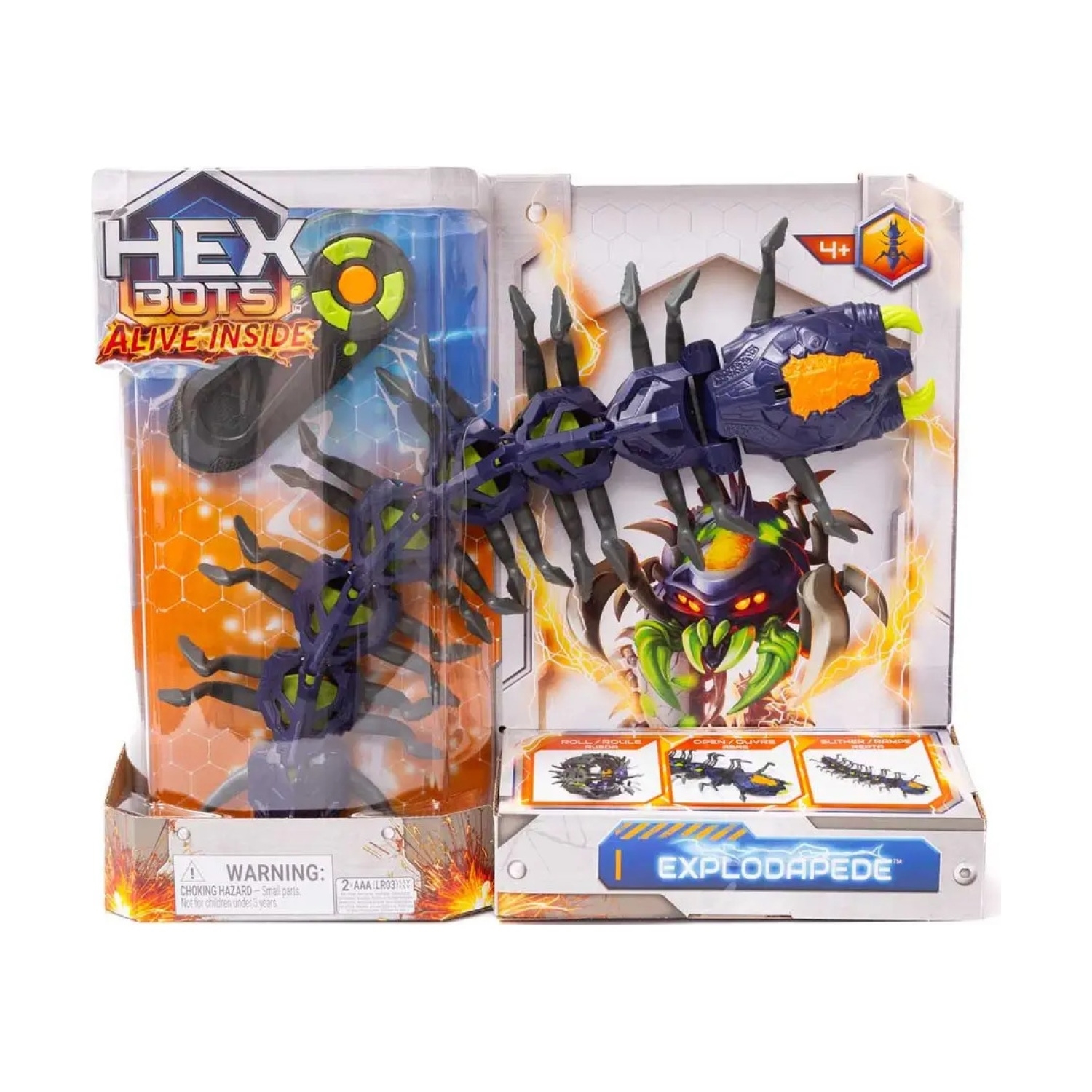 Spin Master 6076554 HEX BOTS Flitzender Tasusendfüßler RC