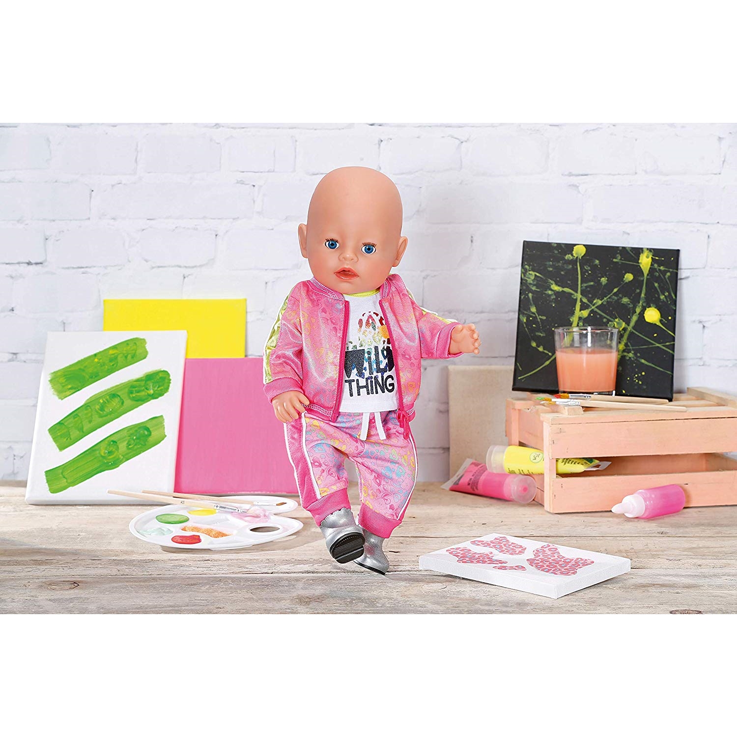Zapf Creation 828335 BABY Born Deluxe Trendiges Pink Set, 43cm