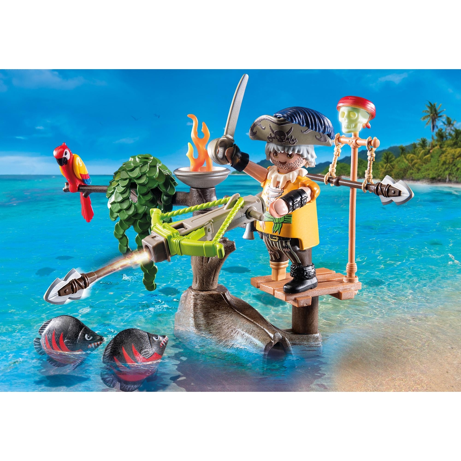 PLAYMOBIL 71795 Pirat mit Balliste