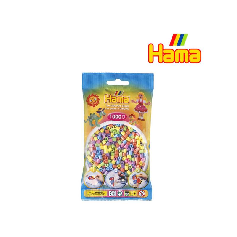 Hama 207-50 Perlen-Btl. 1000 Stck, Pastellmix