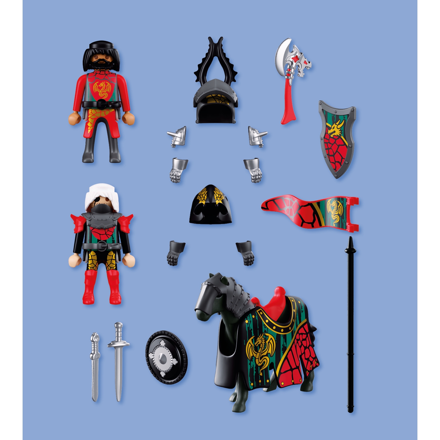 PLAYMOBIL 72118 Knights Anführer Drachenritter