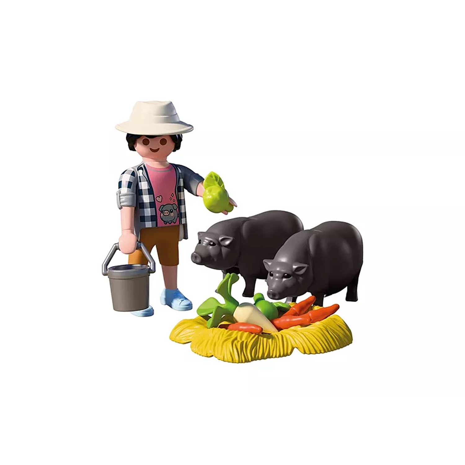 PLAYMOBIL 72171 Landwirt mit Hängebauchschwein