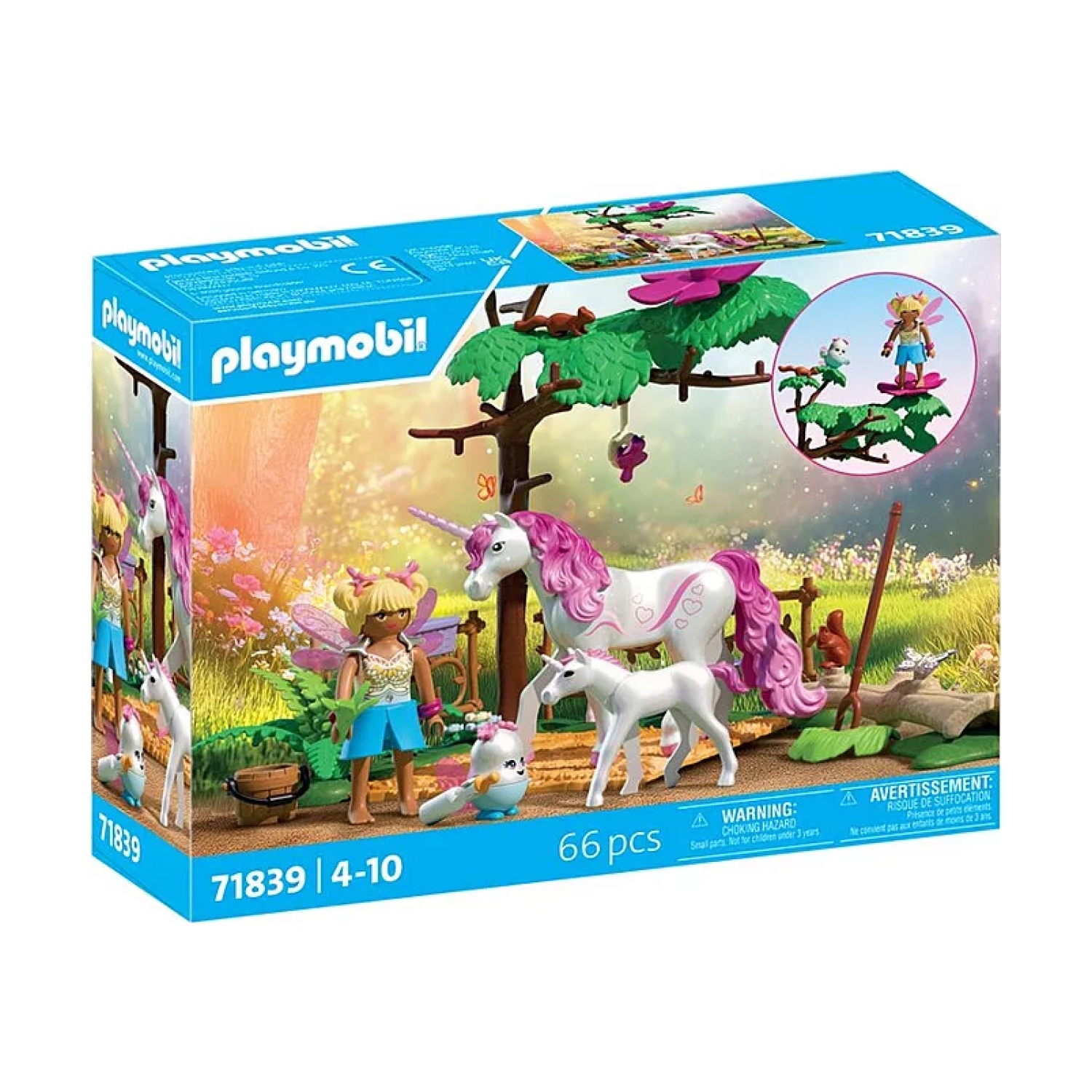 PLAYMOBIL 71839 Zauberhafter Einhorn-Stall für Mama und Fohlen