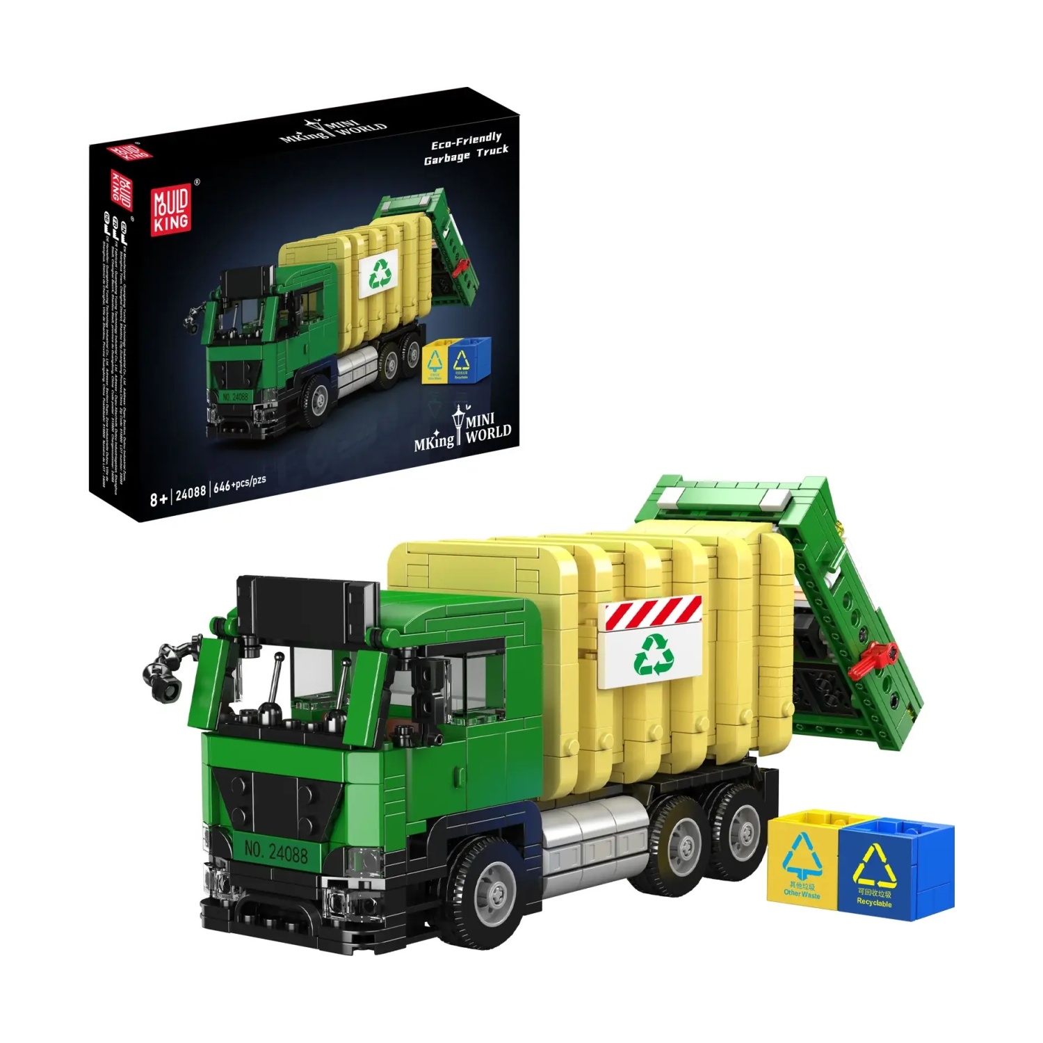 Mould King 24088 Eco-friendly Garbage Truck