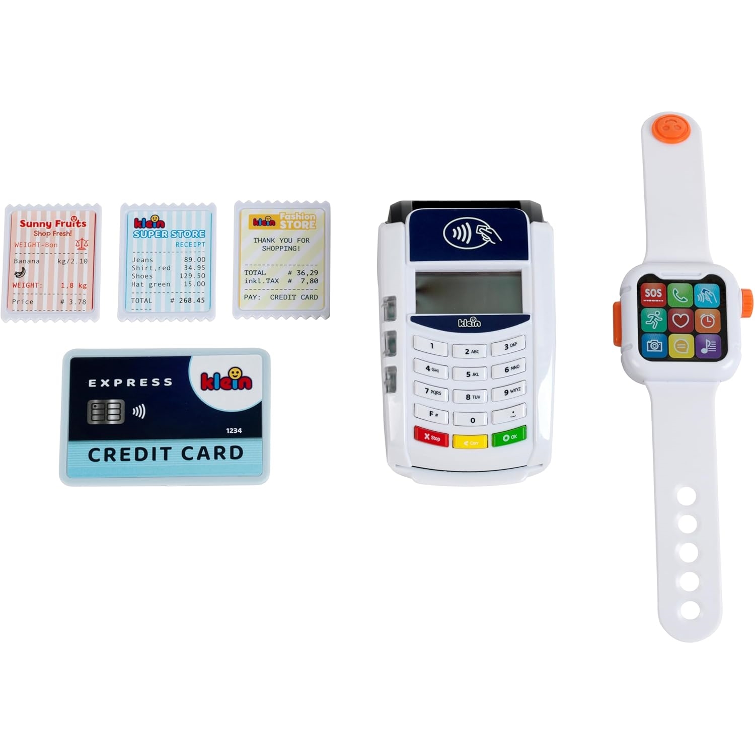 Theo Klein 7276 MM - PoS Terminal und Smart Watch, mit Licht, Soun