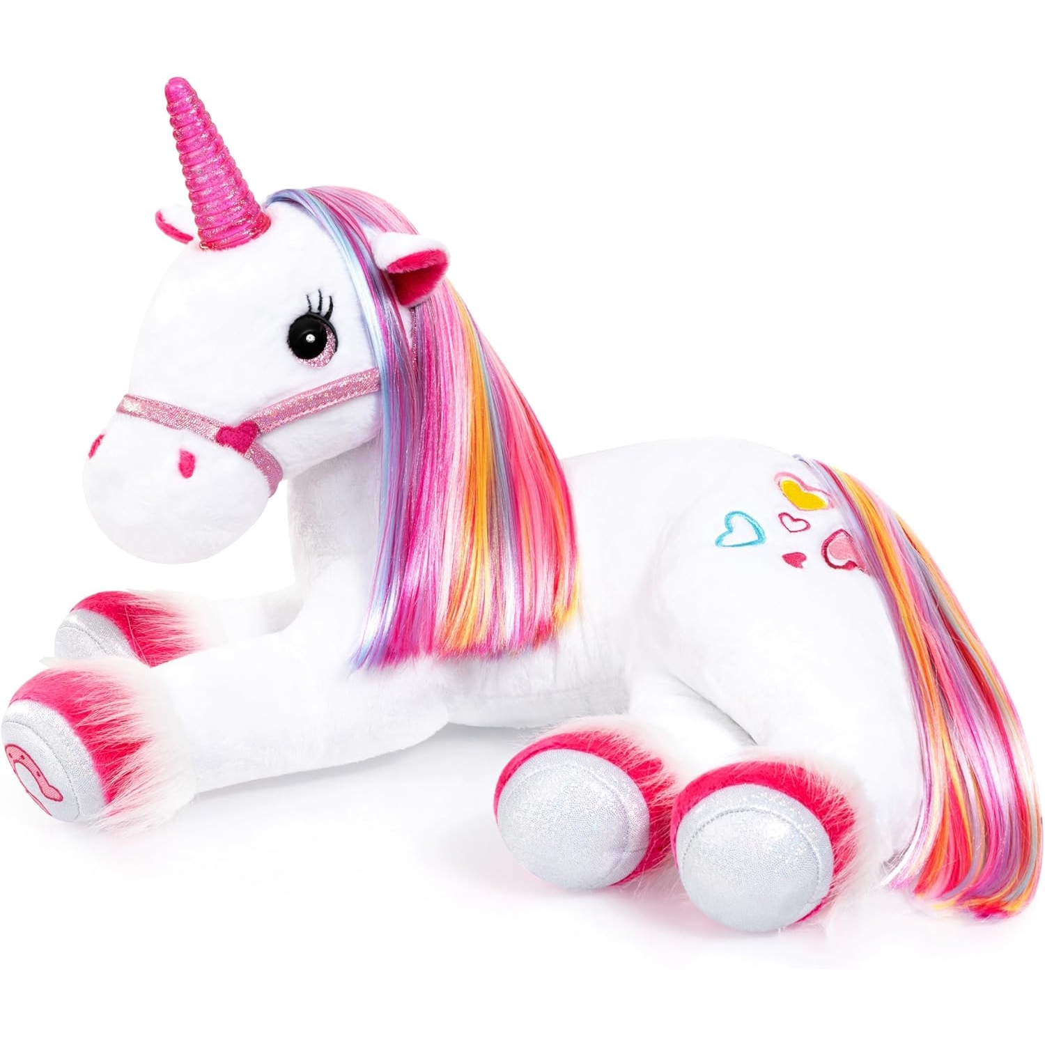 Bayer Design 69536AA Unicorn Plüsch mit Licht, Sound