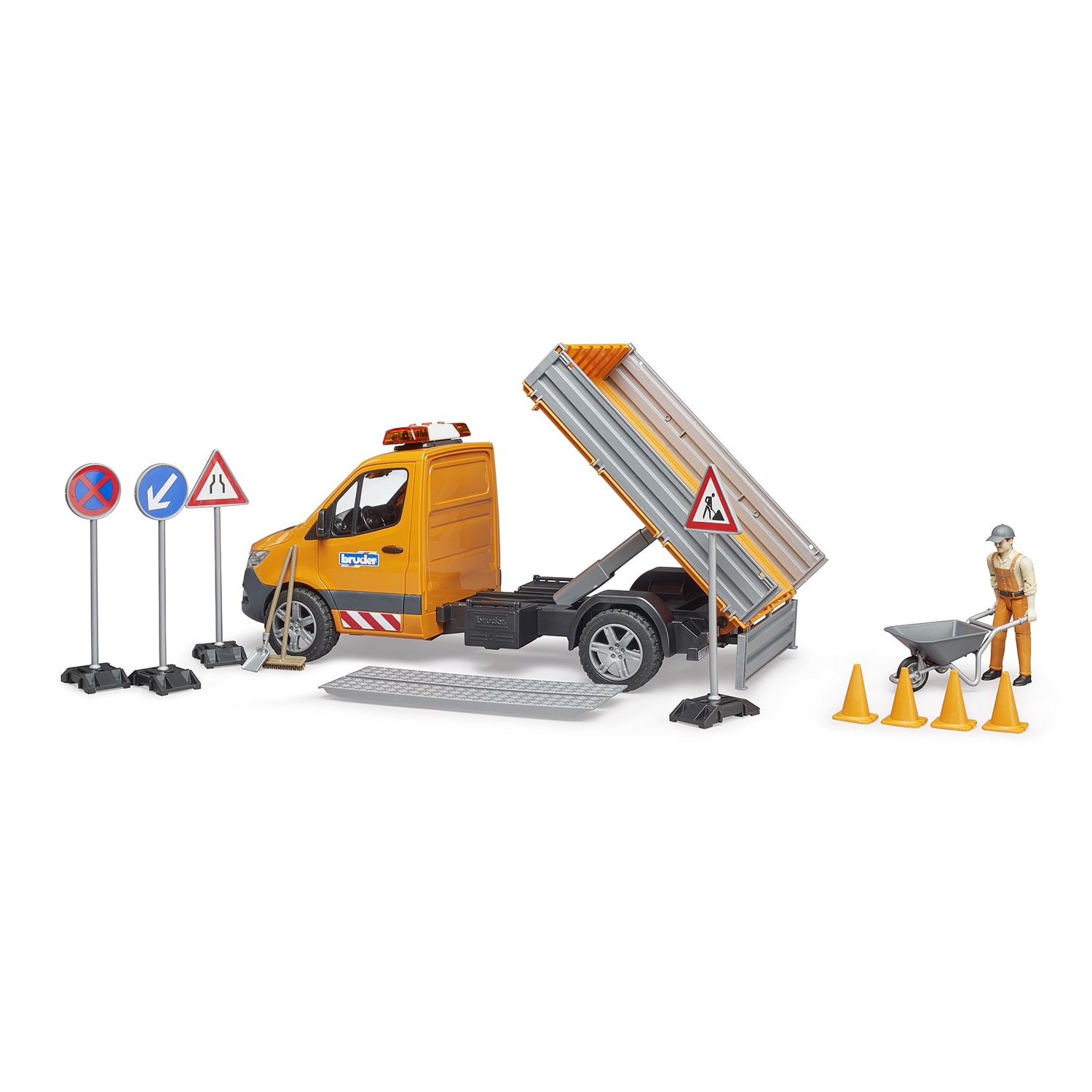 Bruder 02677 MB Sprinter Kommunal mit Fahrer L+S Modul und Zube
