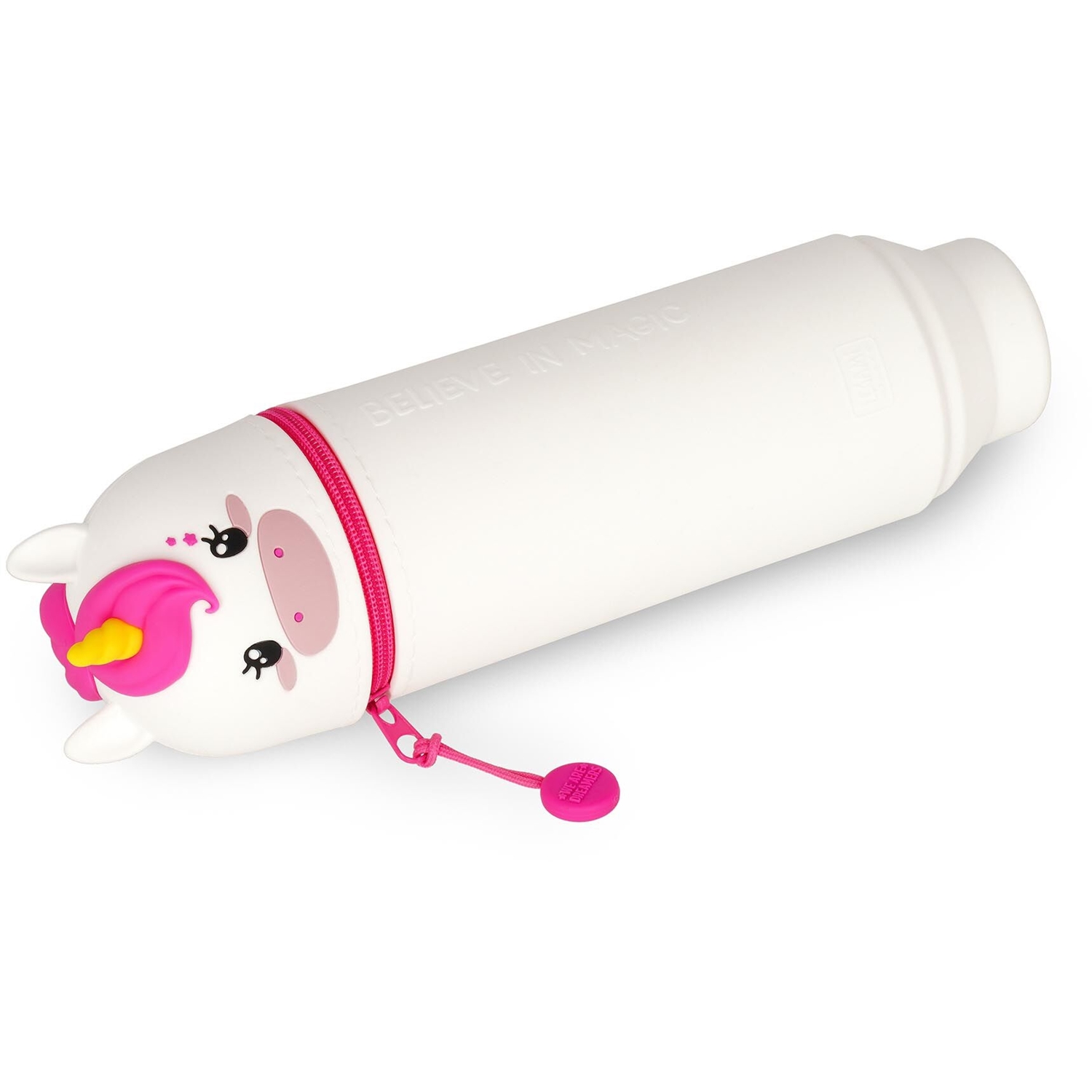Legami KA0012 2-in-1-Federmäppchen aus Silikon - Kawaii Einhorn