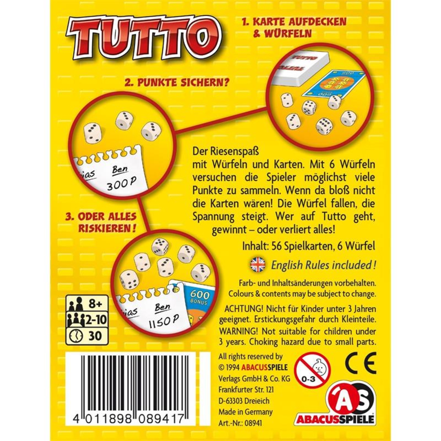 Abacus Spiele ABA08941 Tutto!