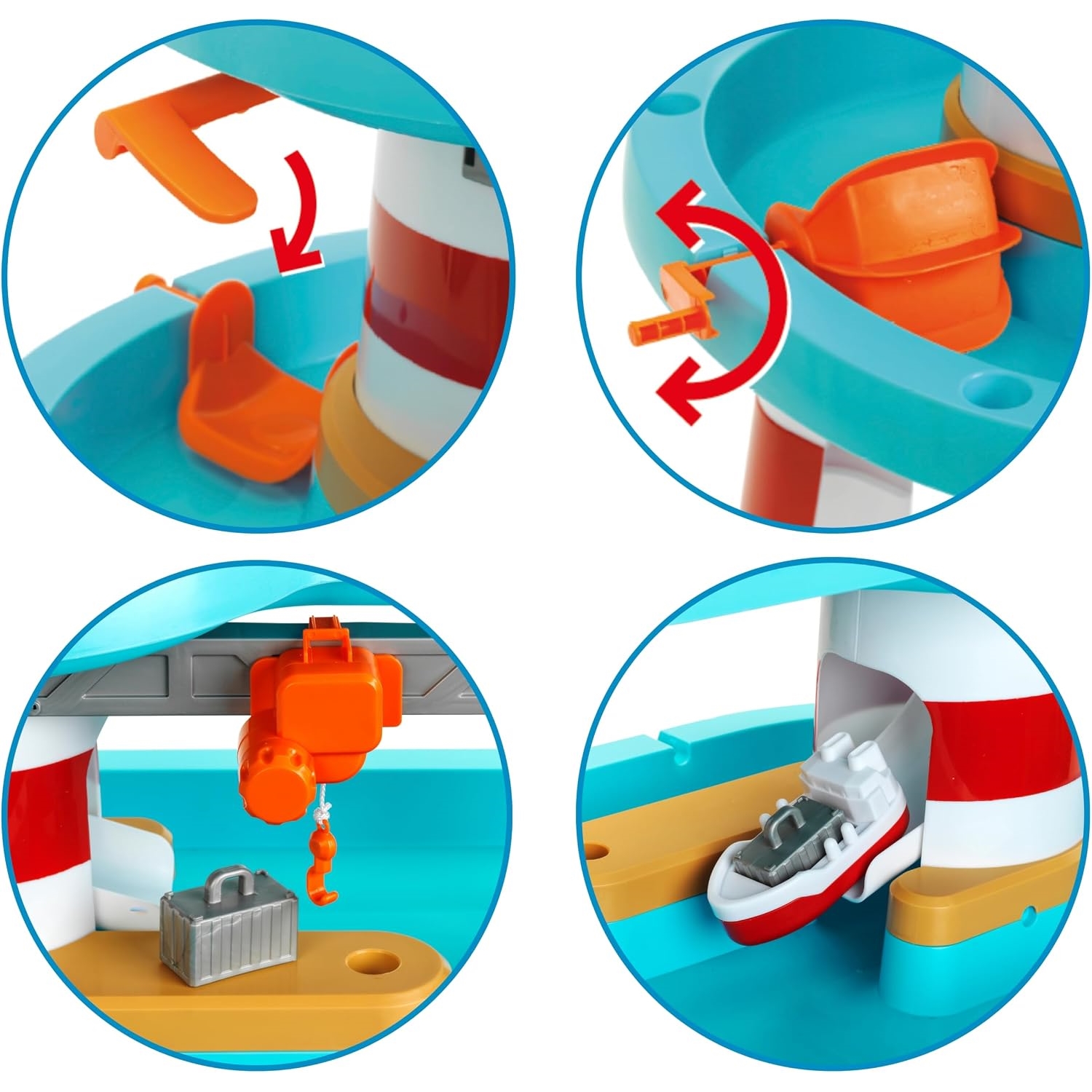 Theo Klein 7715 Aqua Action - Wasserspieltisch XXL, Leuchtturm