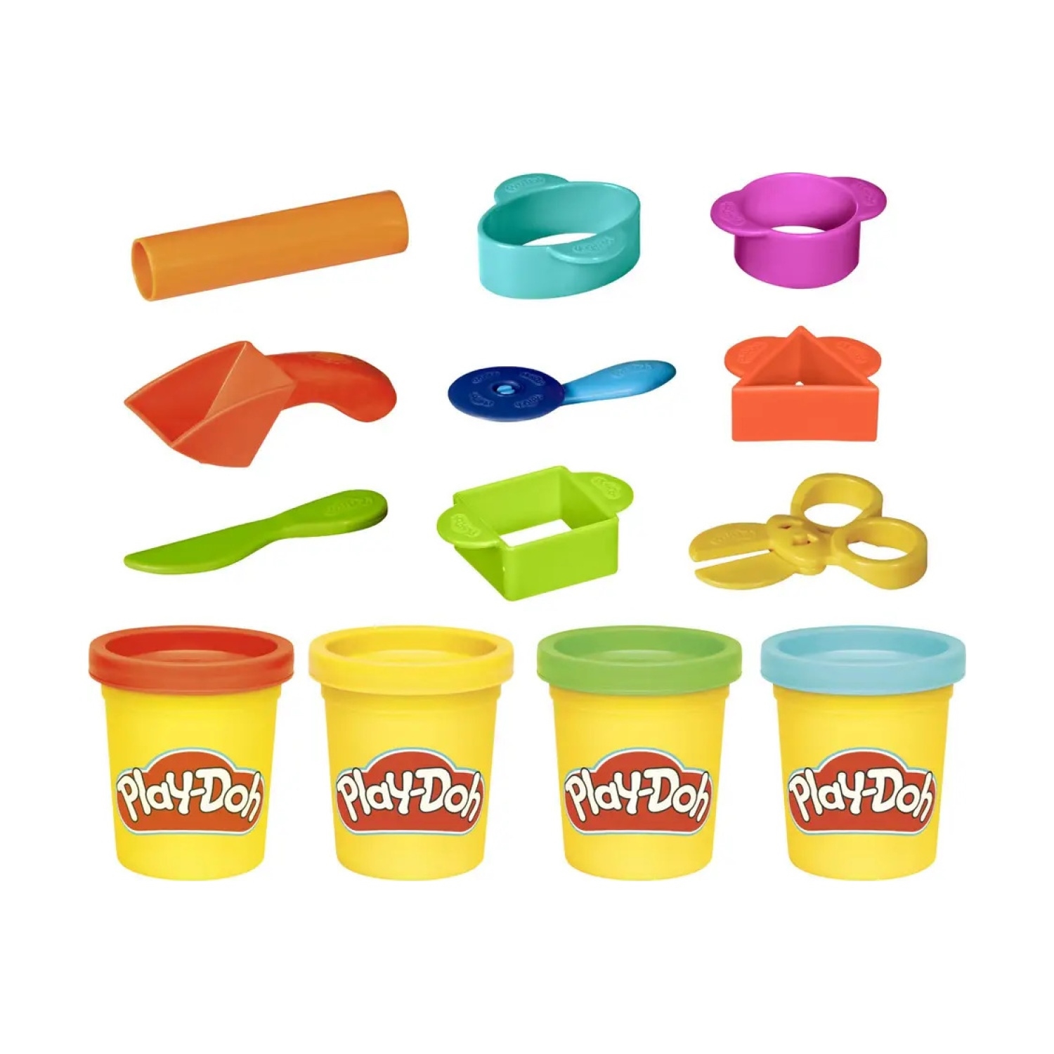 Hasbro B1169 Play-Doh Starter Set mit 4 Dosen und Acessoires