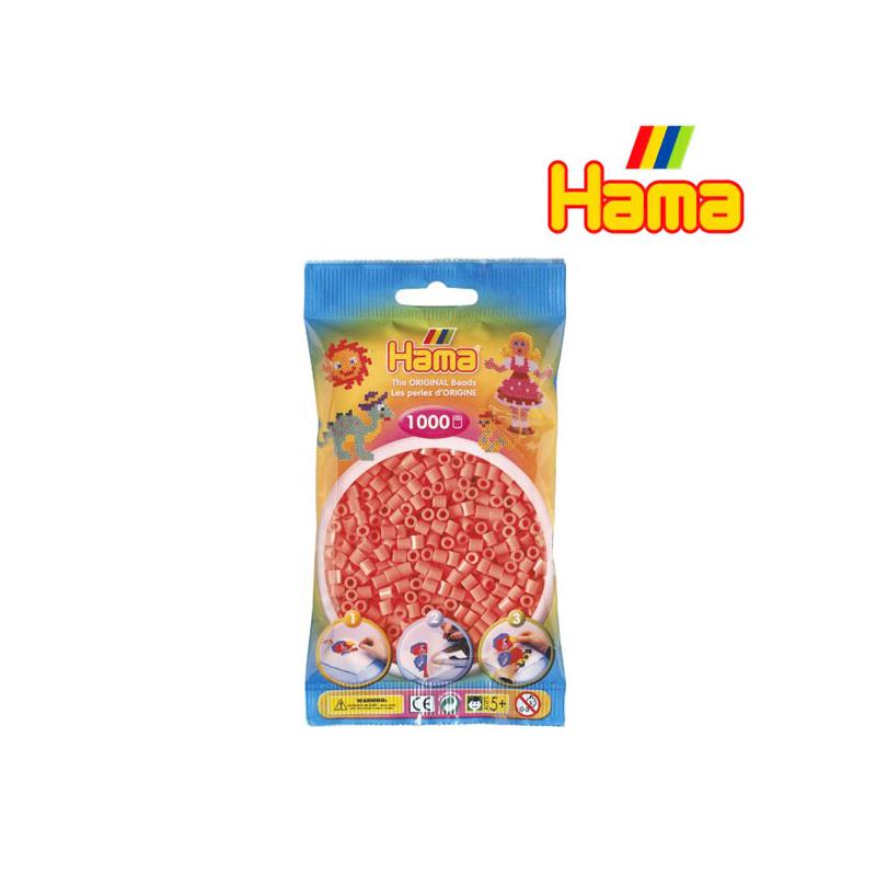 Hama 207-44 Perlen-Btl. 1000 Stck., pastell-rot