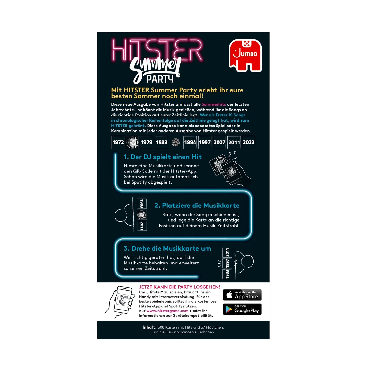 Jumbo Spiele 1110100357 Hitster - Summer Party