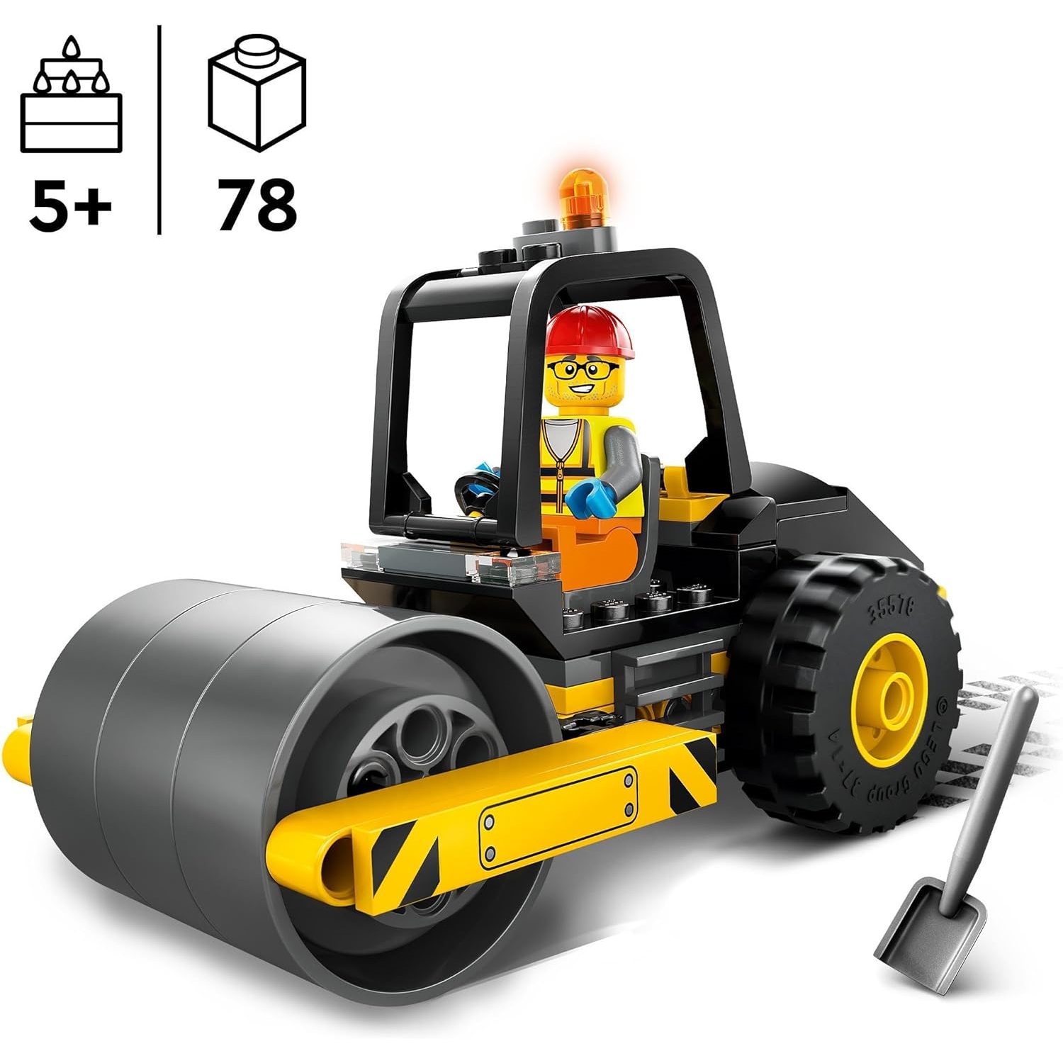 LEGO 60401 Straßenwalze