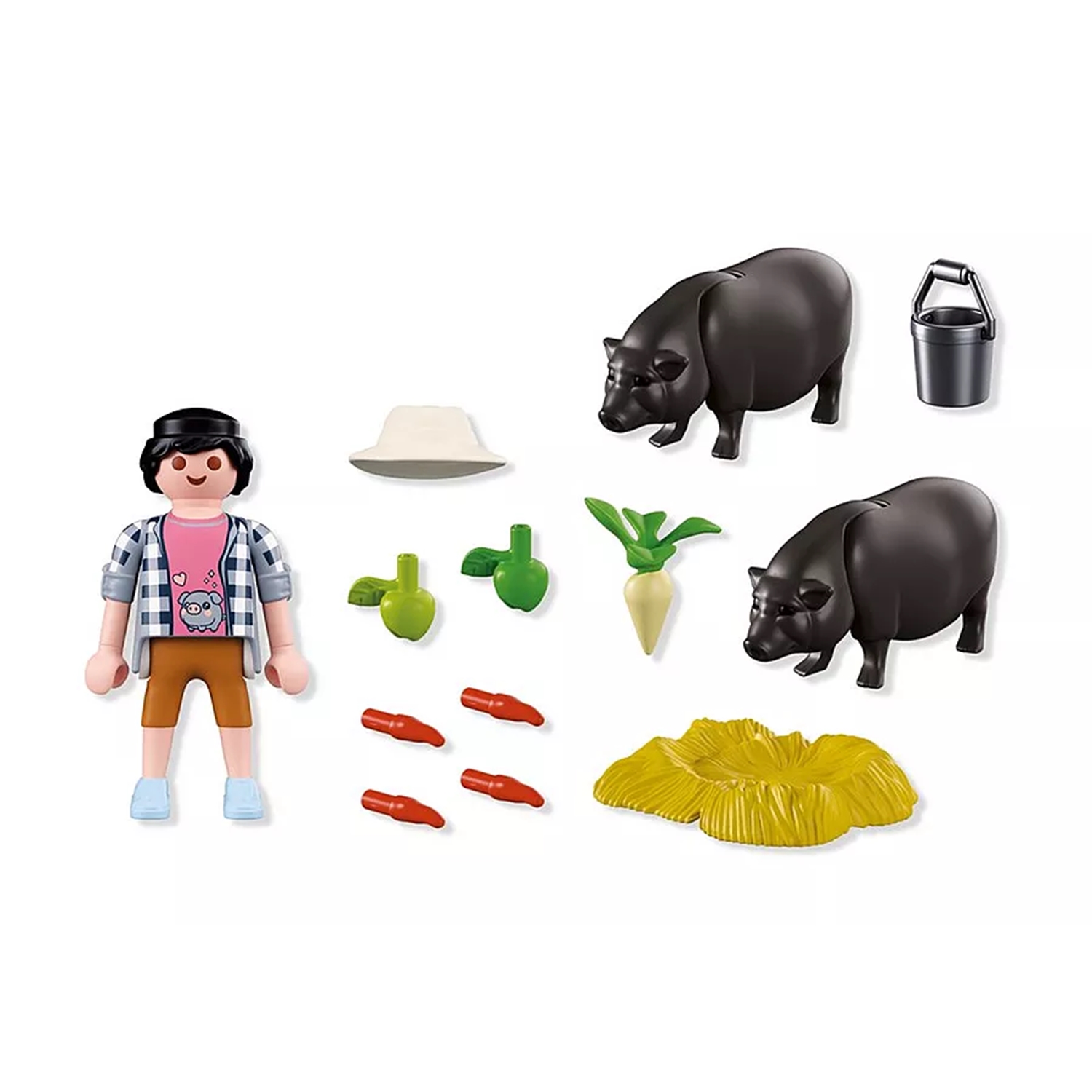 PLAYMOBIL 72171 Landwirt mit Hängebauchschwein
