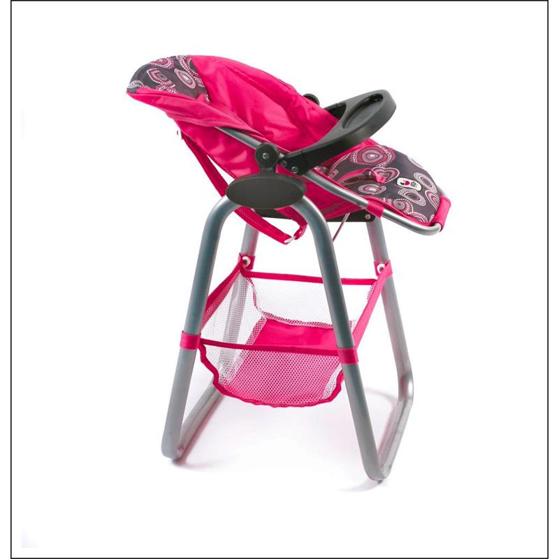 Bayer Chic 2000 655-87 Puppen Hochstuhl, Hot Pink Pearls