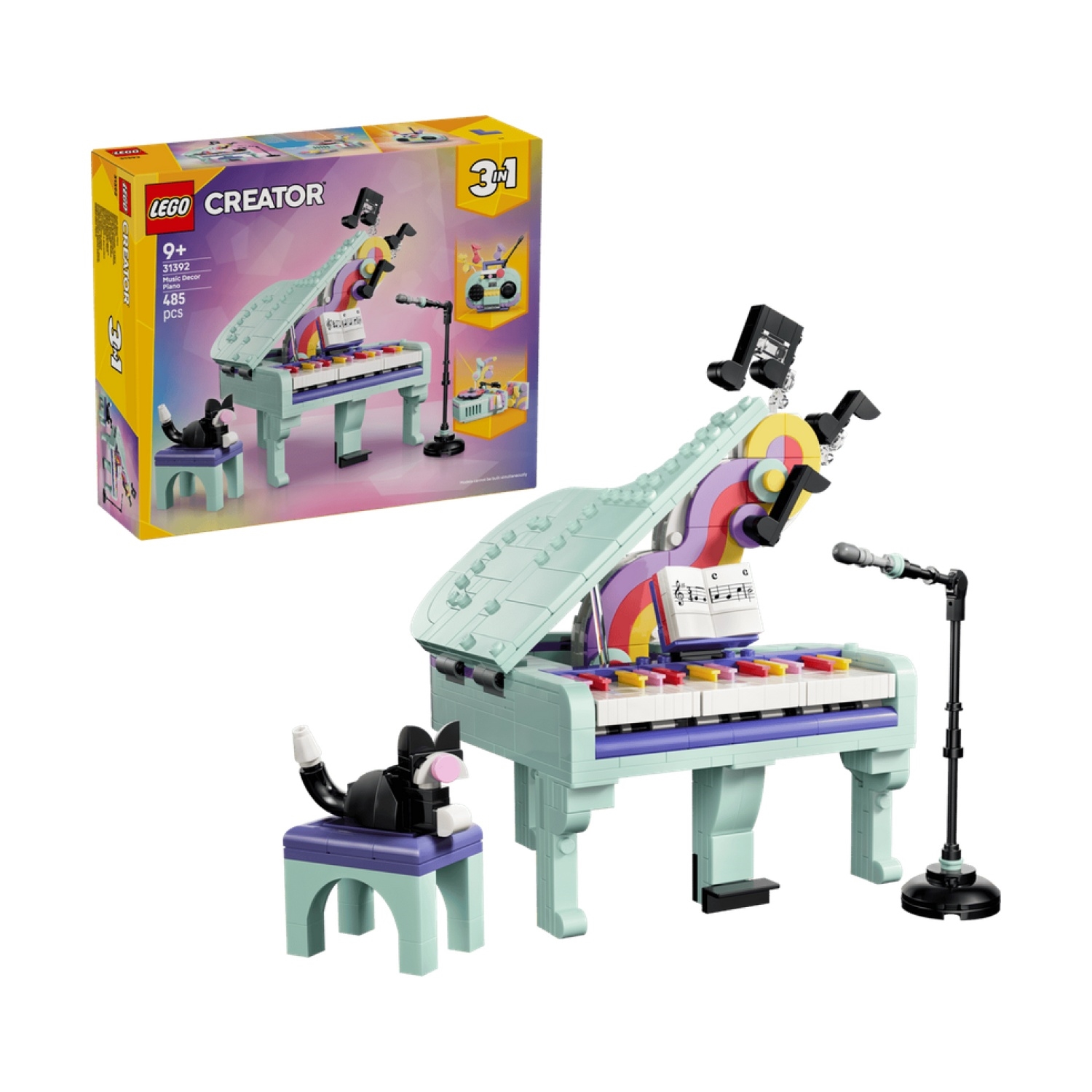 LEGO 31392 Deko-Klavier mit Katze
