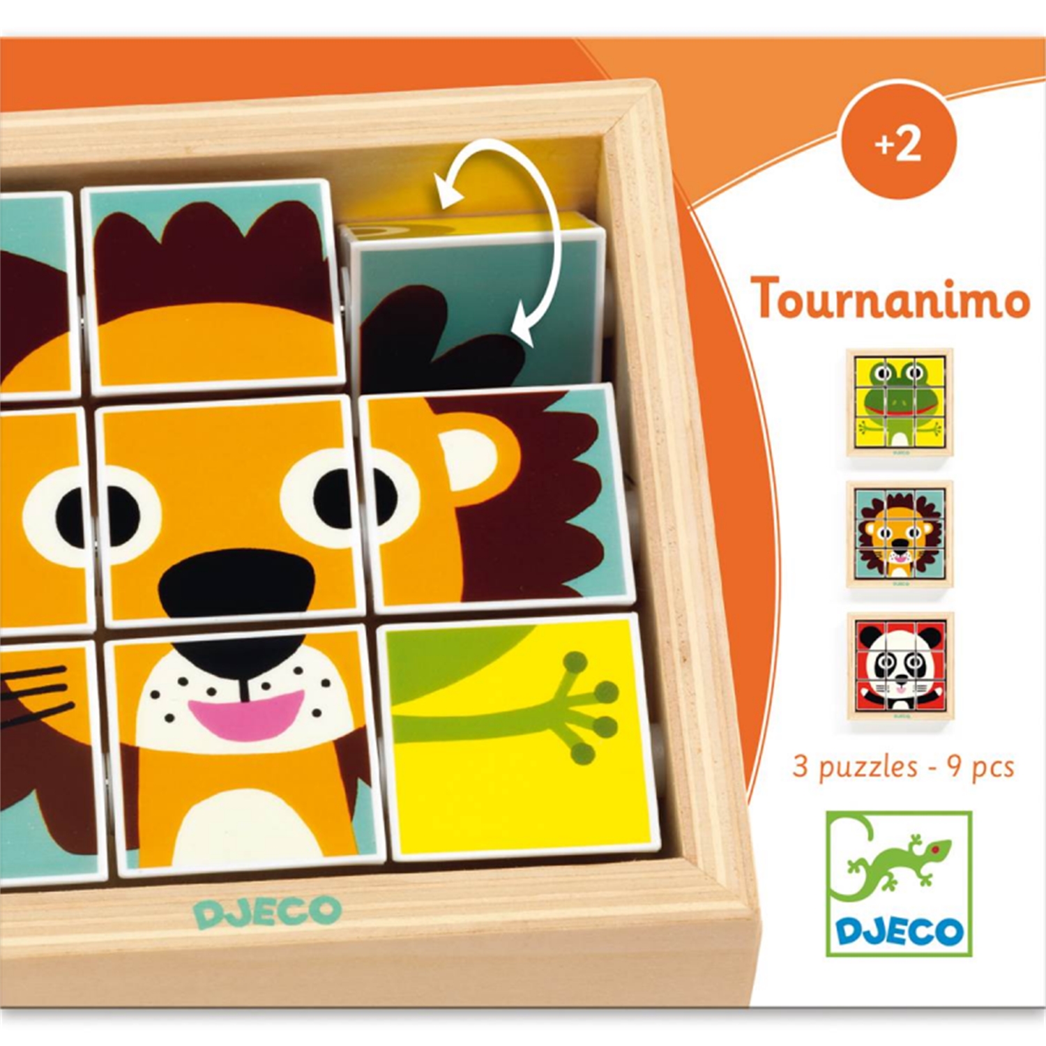 Djeco DJ01953 Holzpuzzle: Touranimo