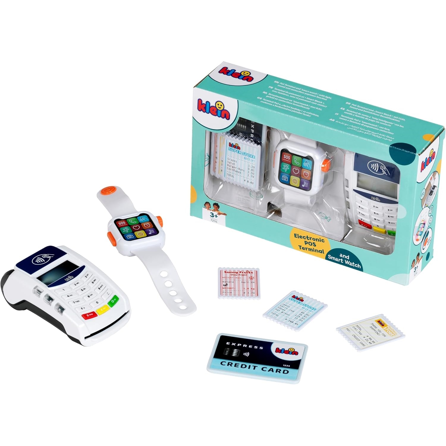 Theo Klein 7276 MM - PoS Terminal und Smart Watch, mit Licht, Soun