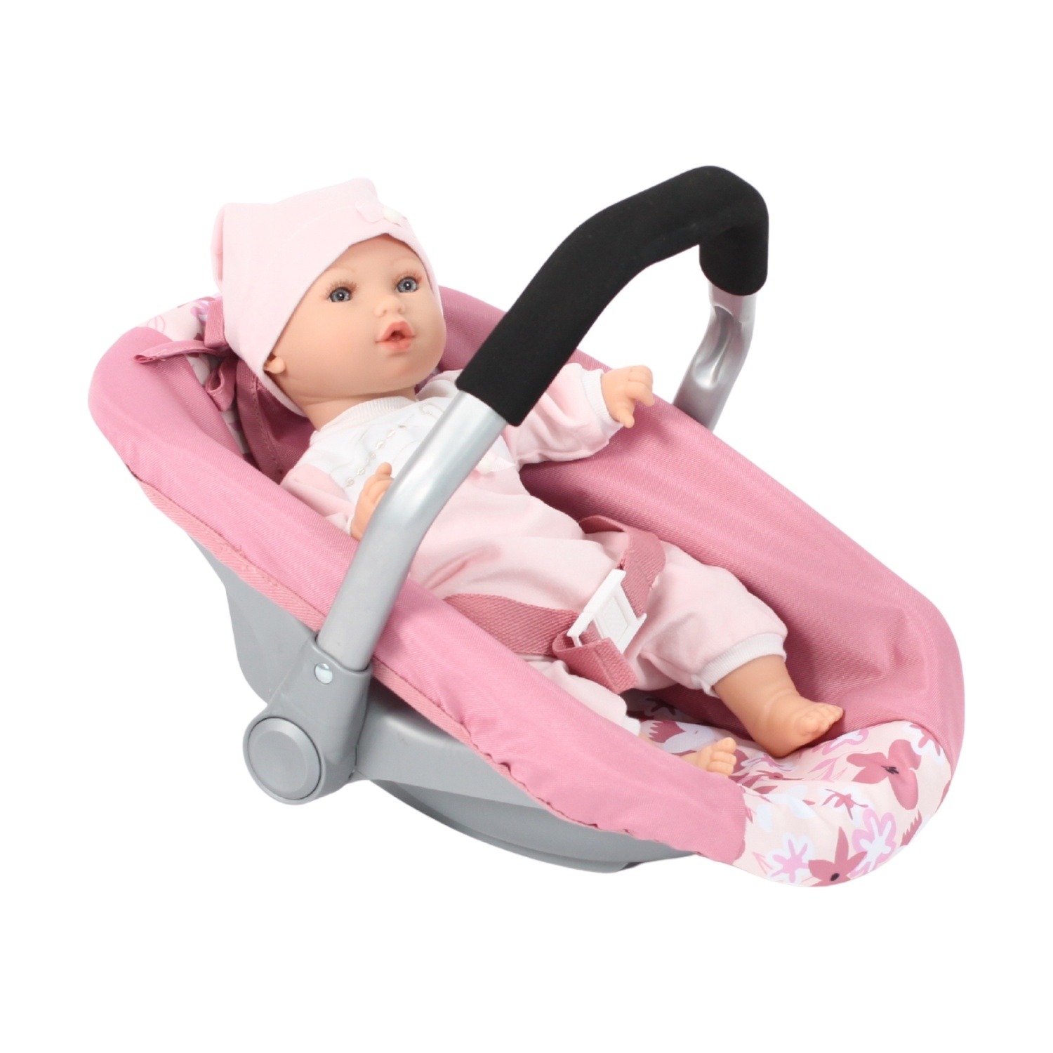 Bayer Chic 2000 708-85 Puppen Autositz Flowers rosa