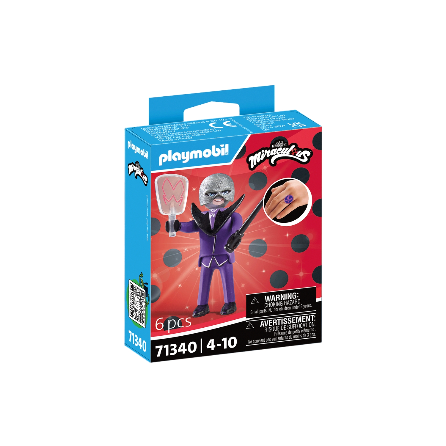 PLAYMOBIL 71340 Miraculous Ladybug: Hawk Moth