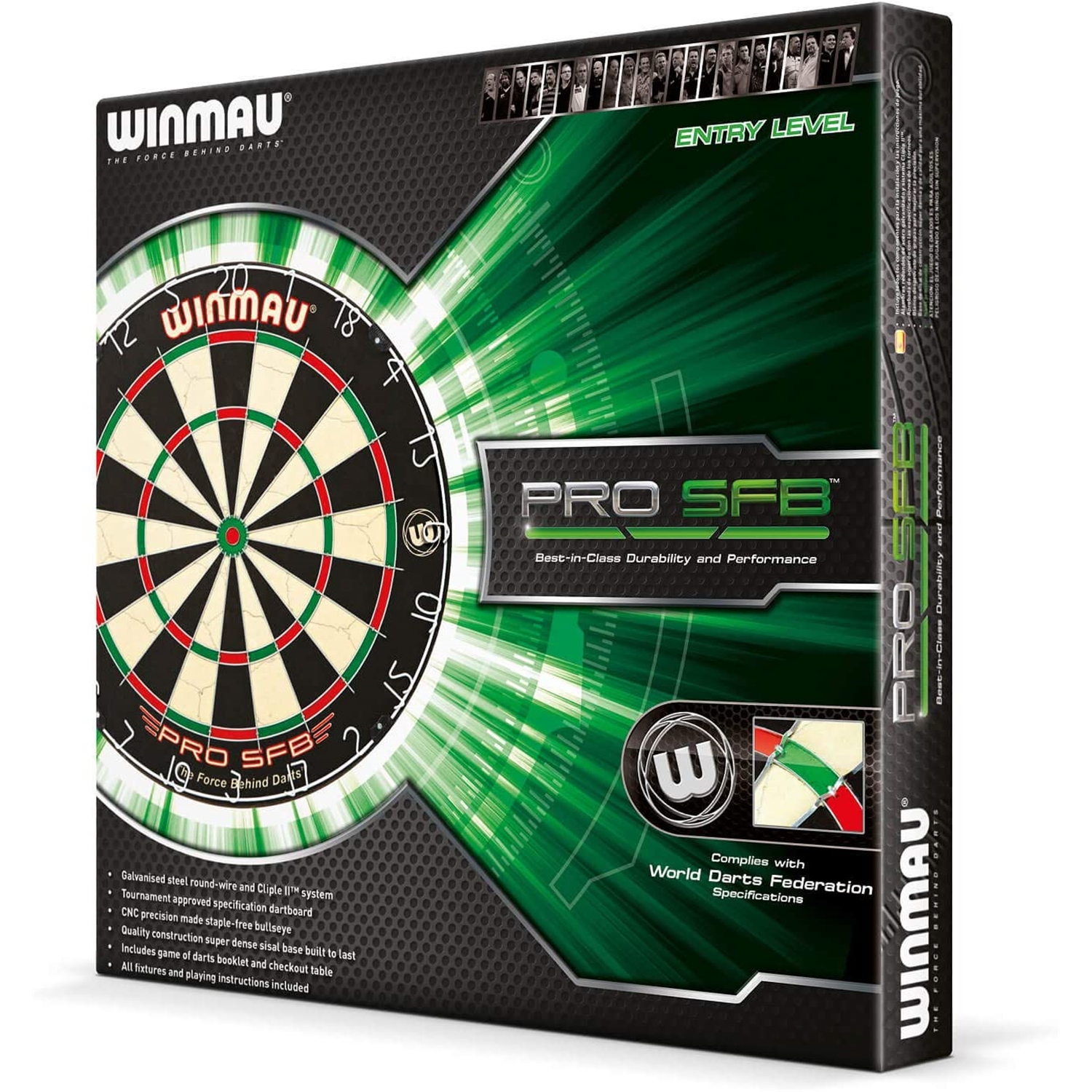 Winmau 806901 Winmau Pro SFB Dartboard and Brass Darts Set