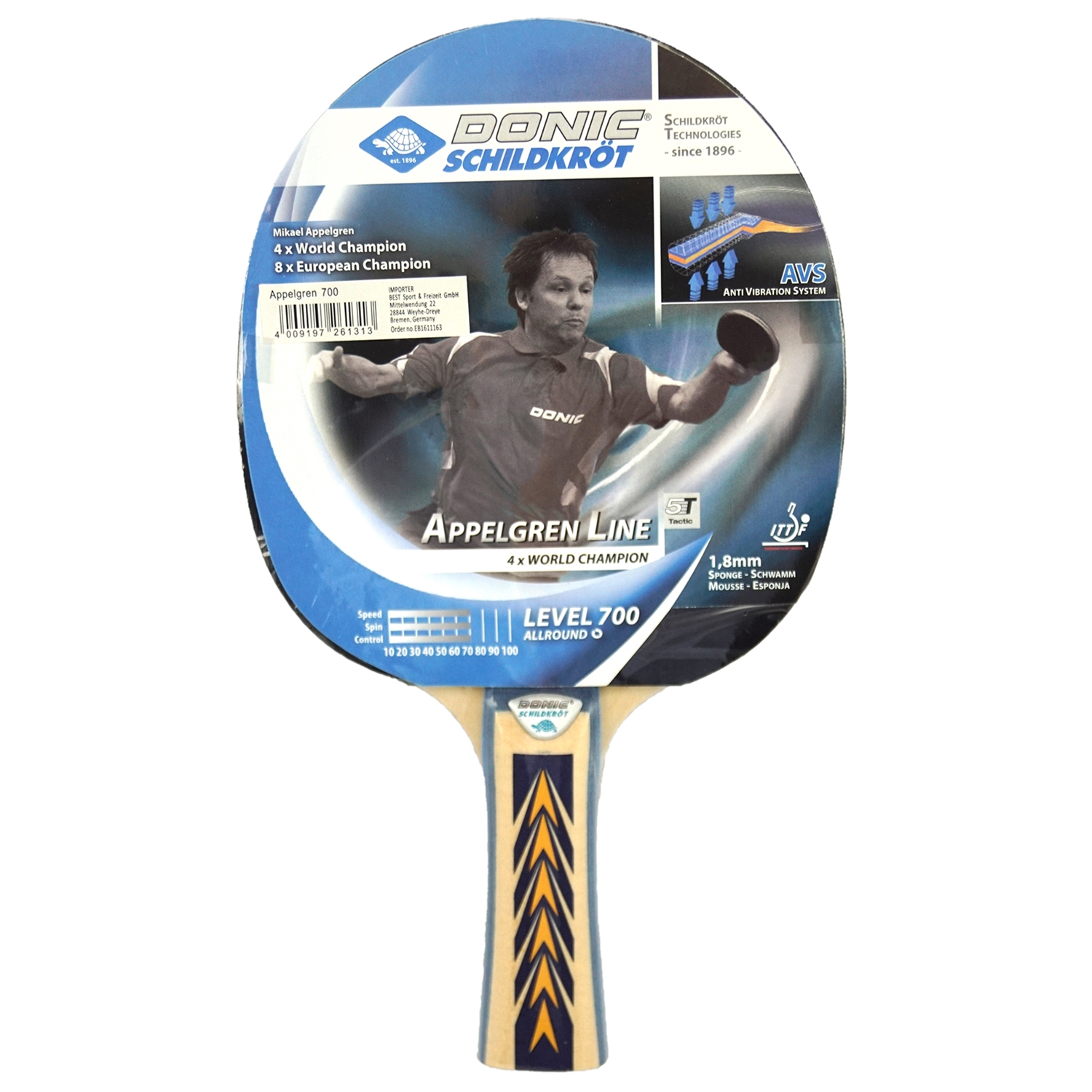 Best Sporting 26131 Donic - Tischtennisschläger 700 Allround,