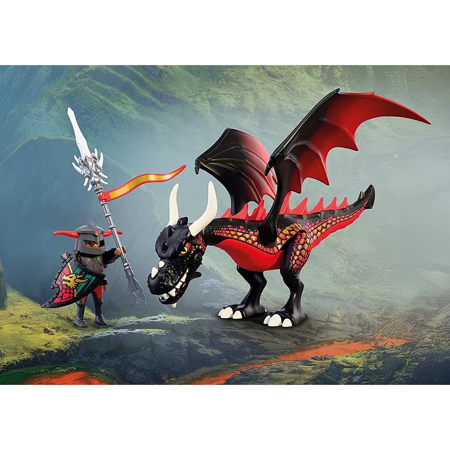 PLAYMOBIL 72114 Knights Schwarzer Drache