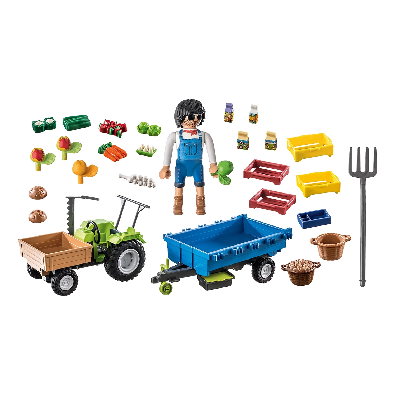PLAYMOBIL 71249 Traktor mit Hänger