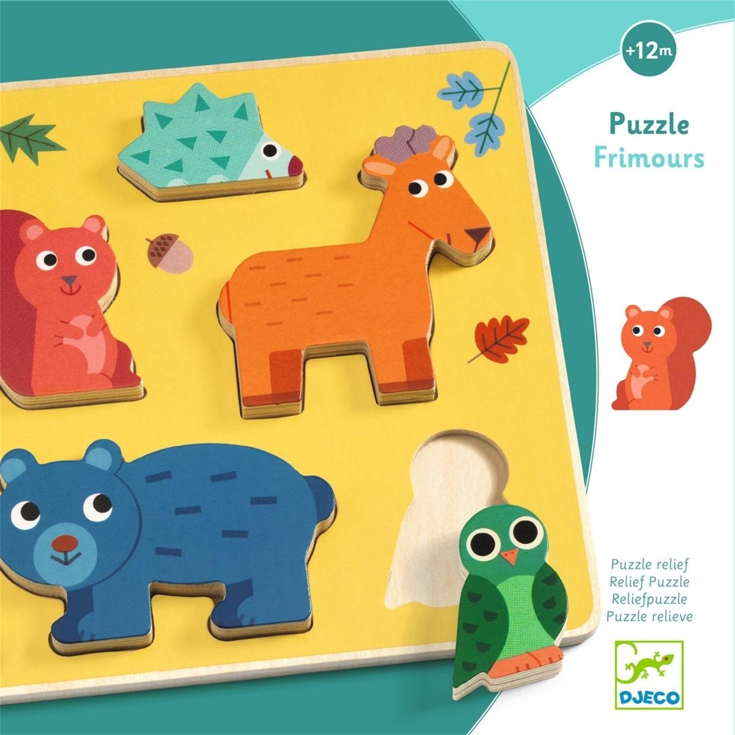 Djeco DJ01059 Relief Puzzle: Frimours