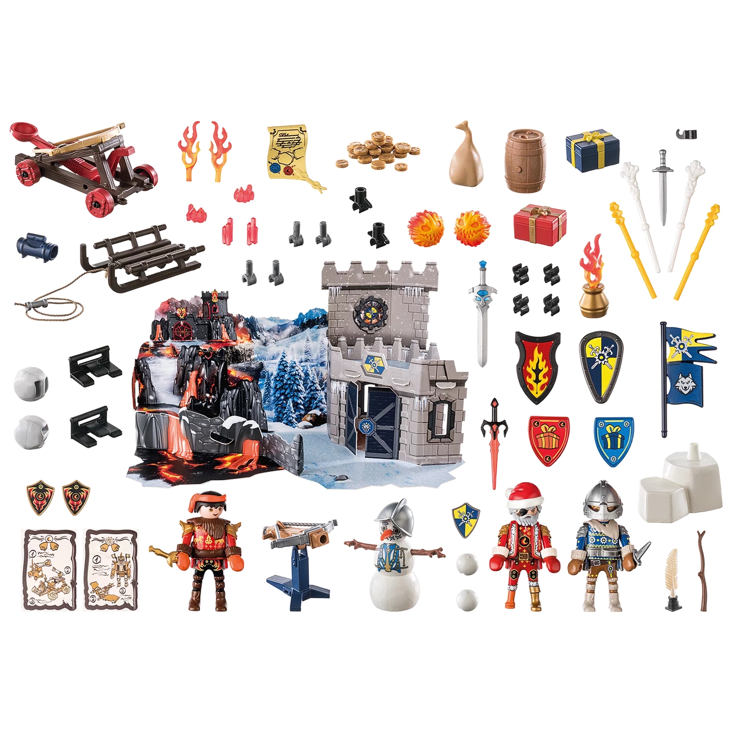 PLAYMOBIL 71346 Adventskalender Novelmore - Kampf im Schnee