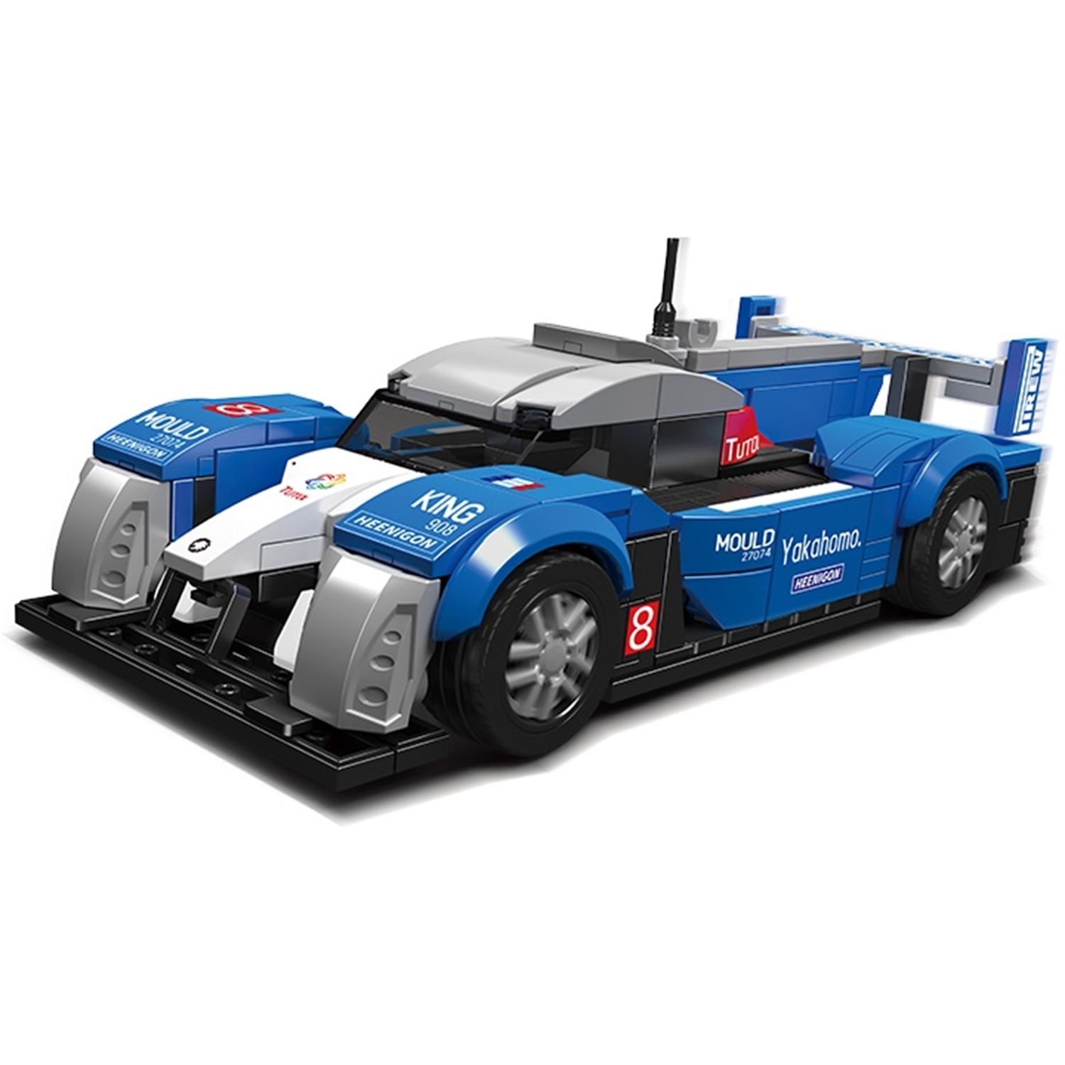 Mould King 27074 Sportwagen 908 RC + Showcase