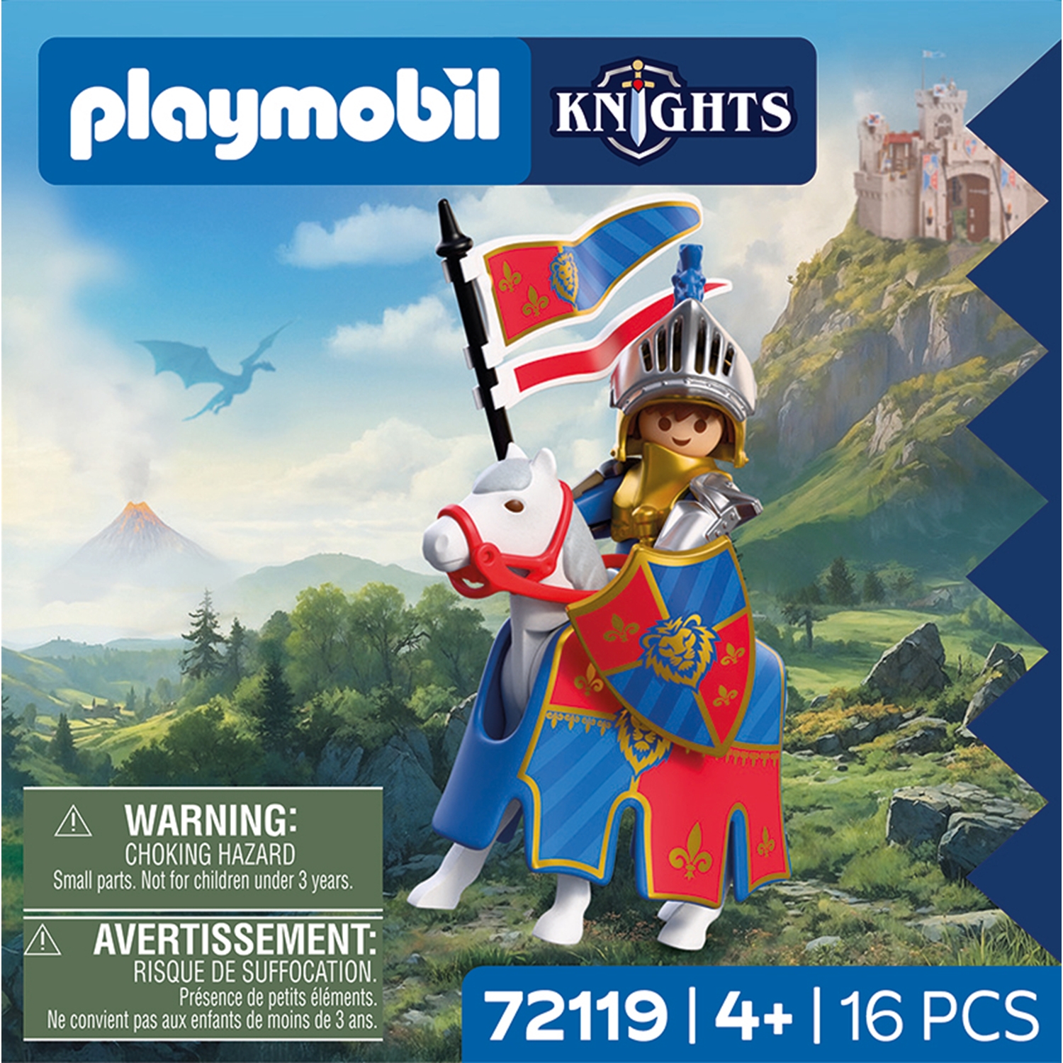 PLAYMOBIL 72119 Knights Anführer Löwenritter