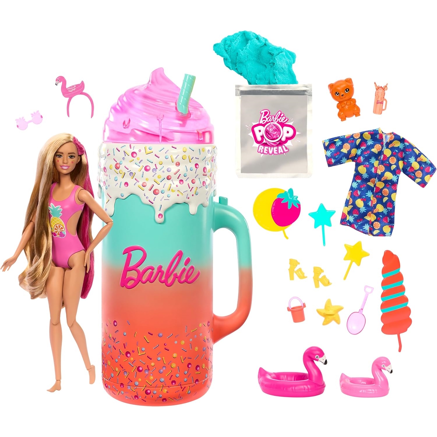 Mattel HRK57 Barbie Pop! Reveal Rise & Surprise Geschenkset